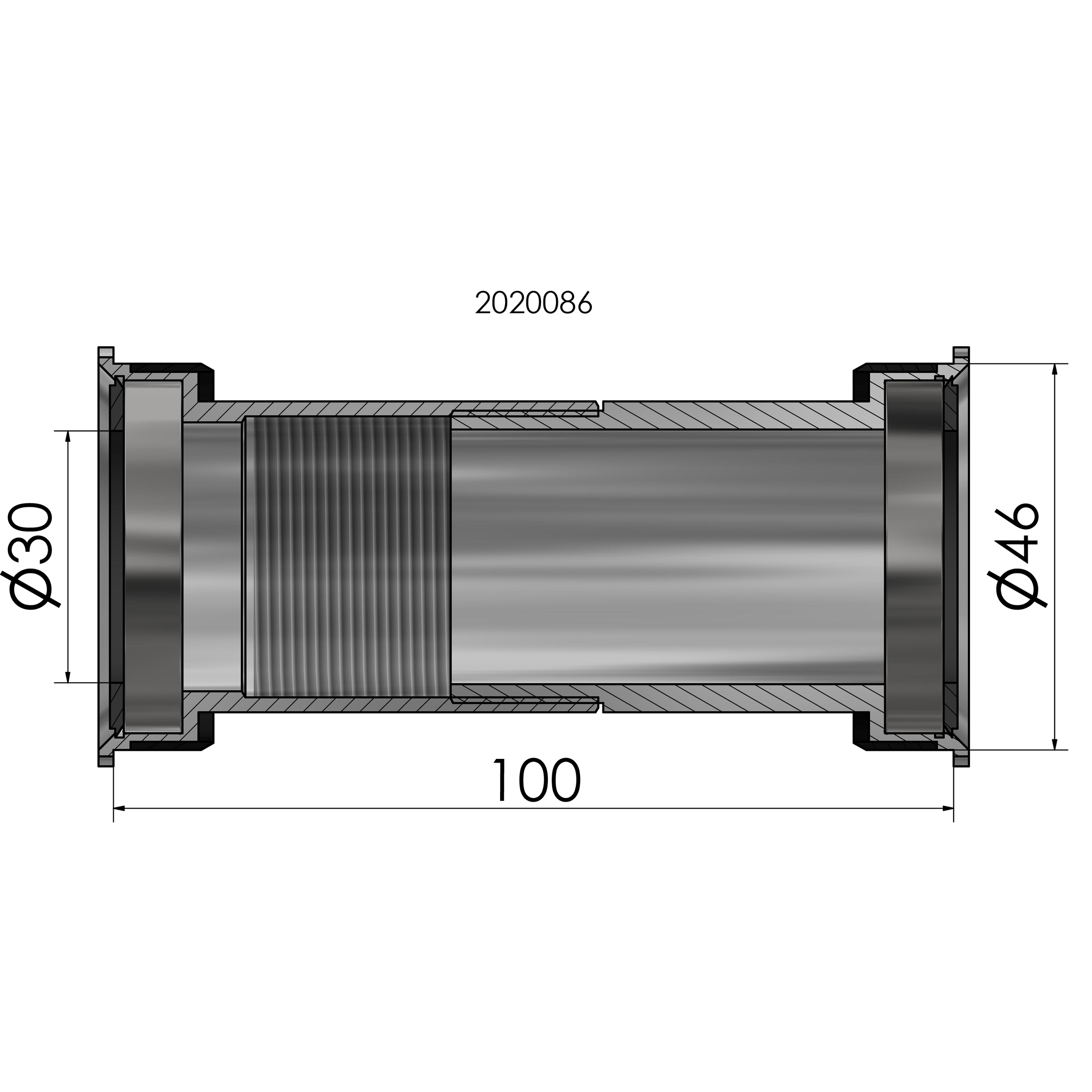 Elvedes twist fit pf30 fatbike voor 24mm shimano