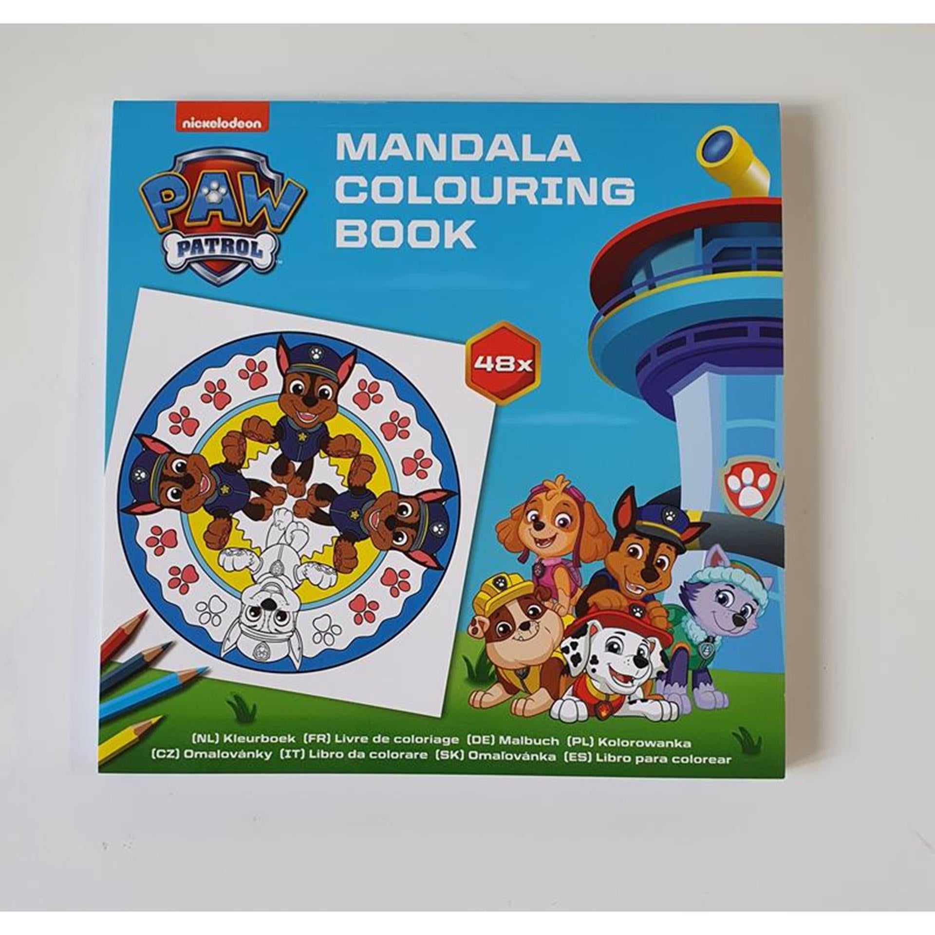 Paw patrol mandala kleurboek 48 platen