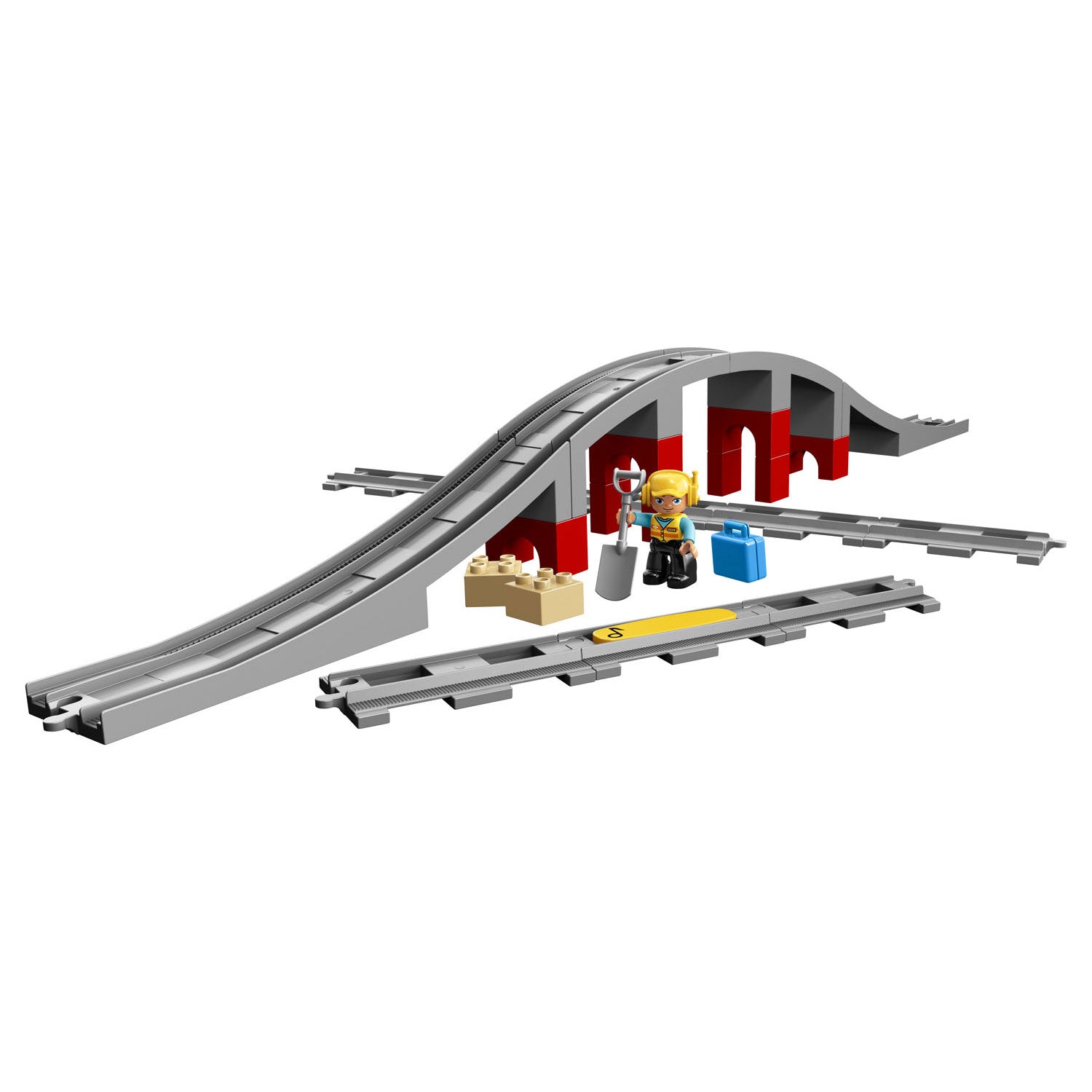LEGO DUPLO 10872 Treinbrug en rails