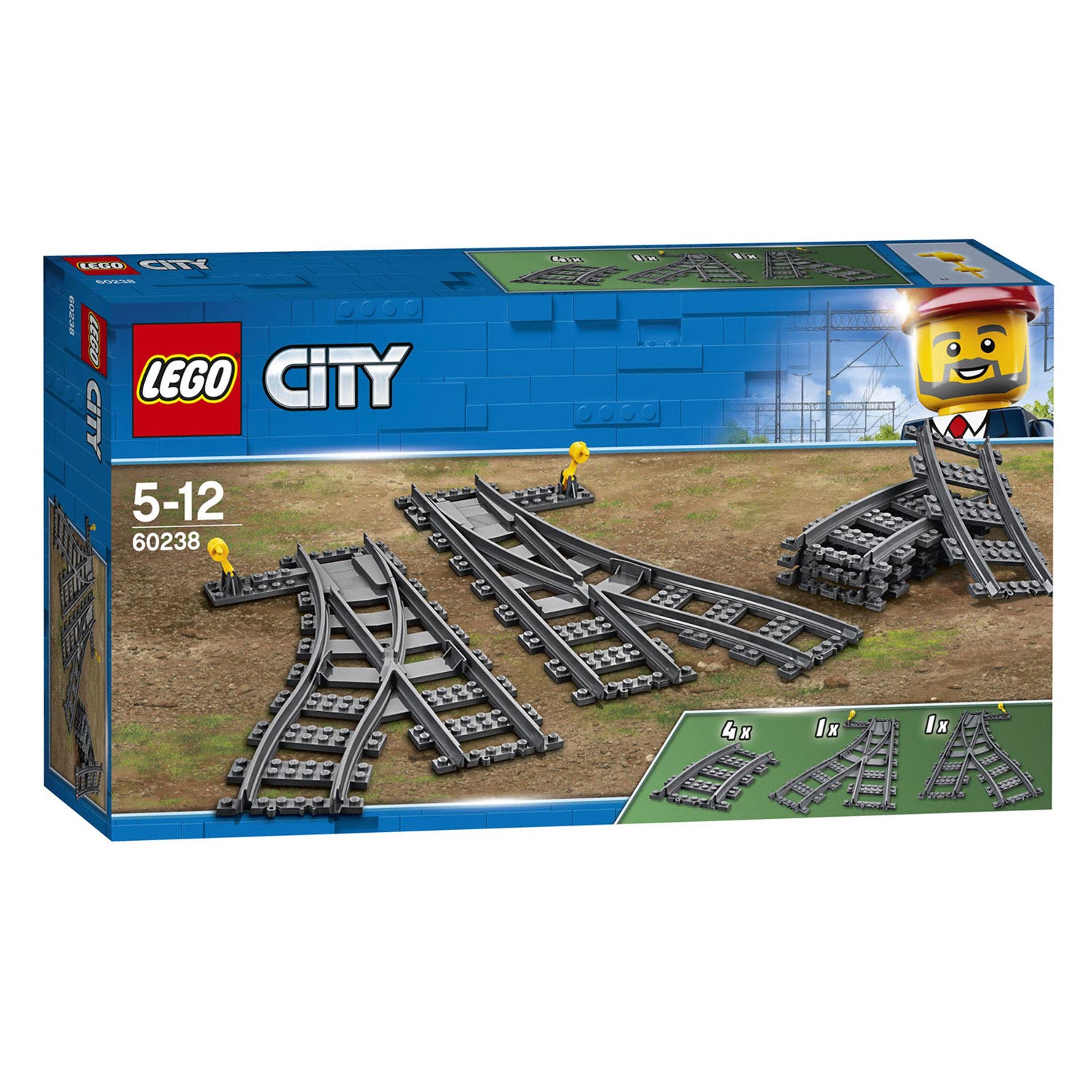 Lego city trein 60238 wisselt