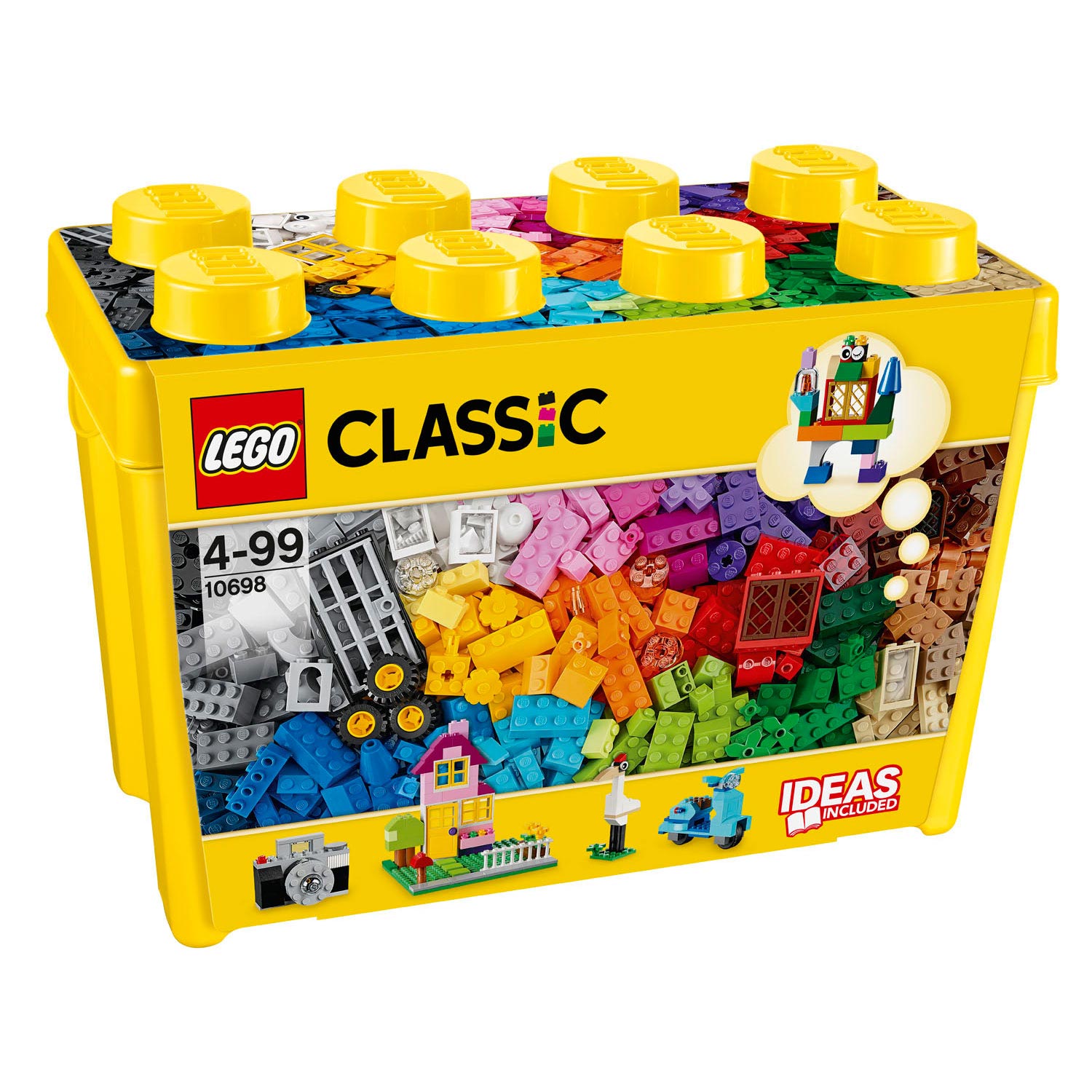 Lego classic - creatieve grote opbergdoos constructiespeelgoed (10698)