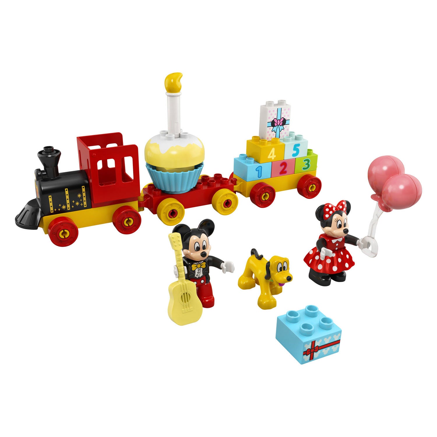 Lego duplo disney mickey minnie verjaardagstrein, bouwbaar speelgoed voor peuters 10941