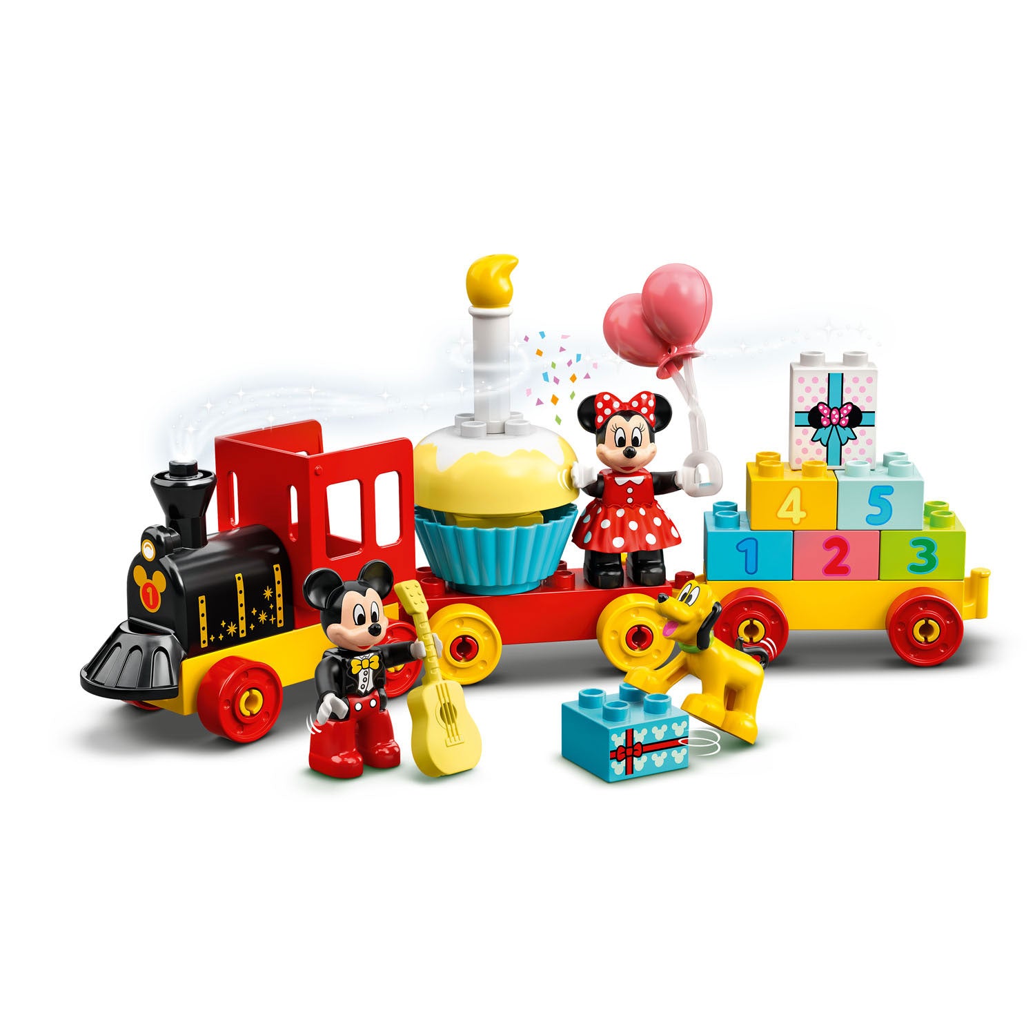 Lego duplo disney mickey minnie verjaardagstrein, bouwbaar speelgoed voor peuters 10941