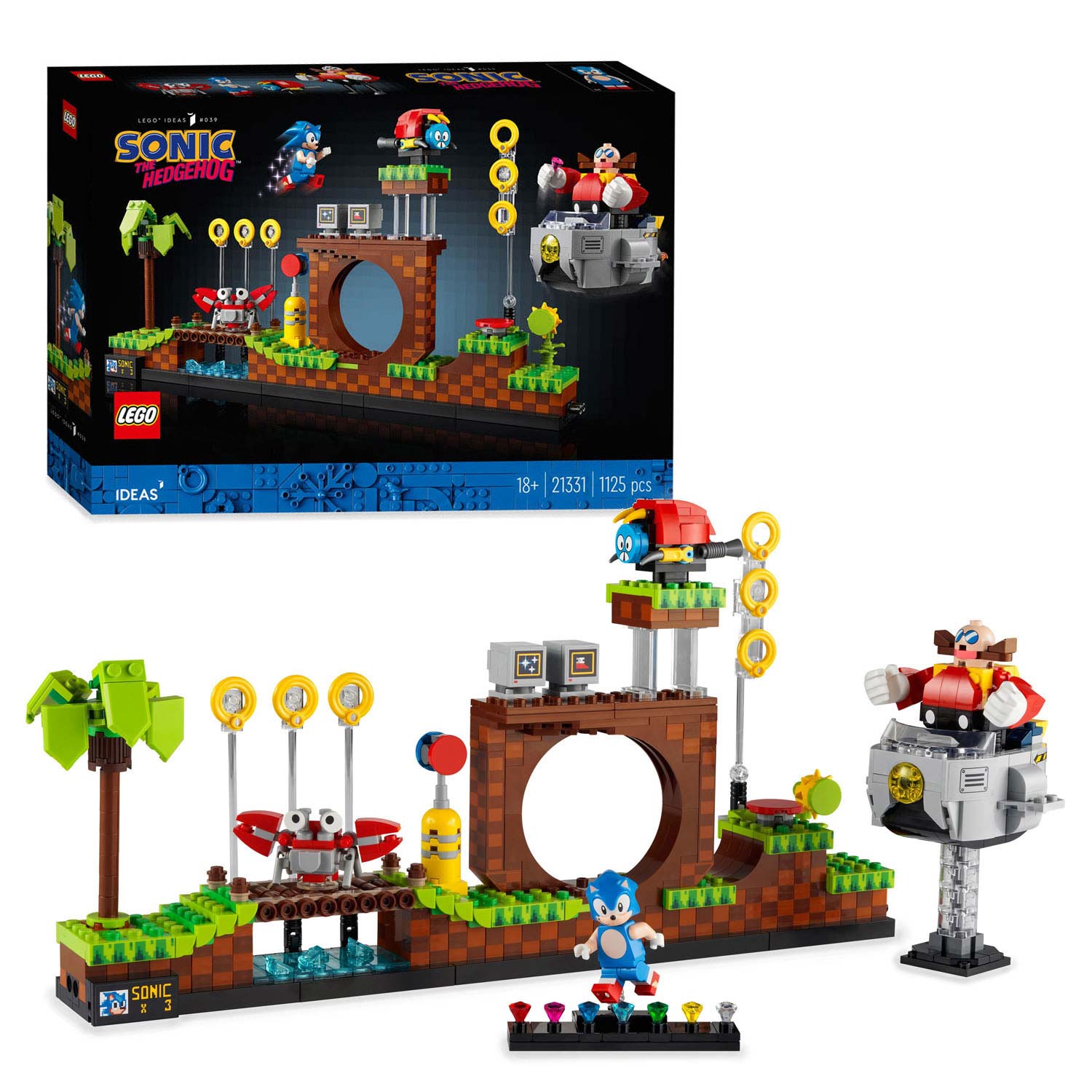 LEGO 21331 Sonic the Hedgehog Groene Heuvelzone