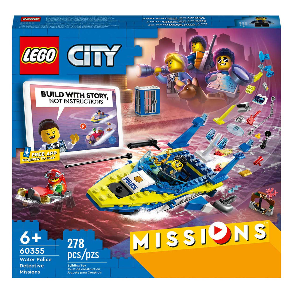 Lego city - waterpolitie recherchemissies constructiespeelgoed (60355)