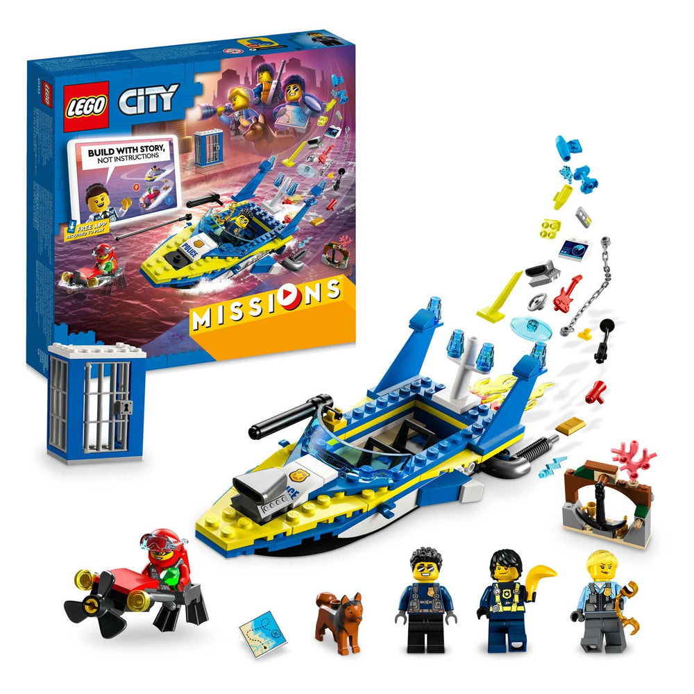 Lego city - waterpolitie recherchemissies constructiespeelgoed (60355)