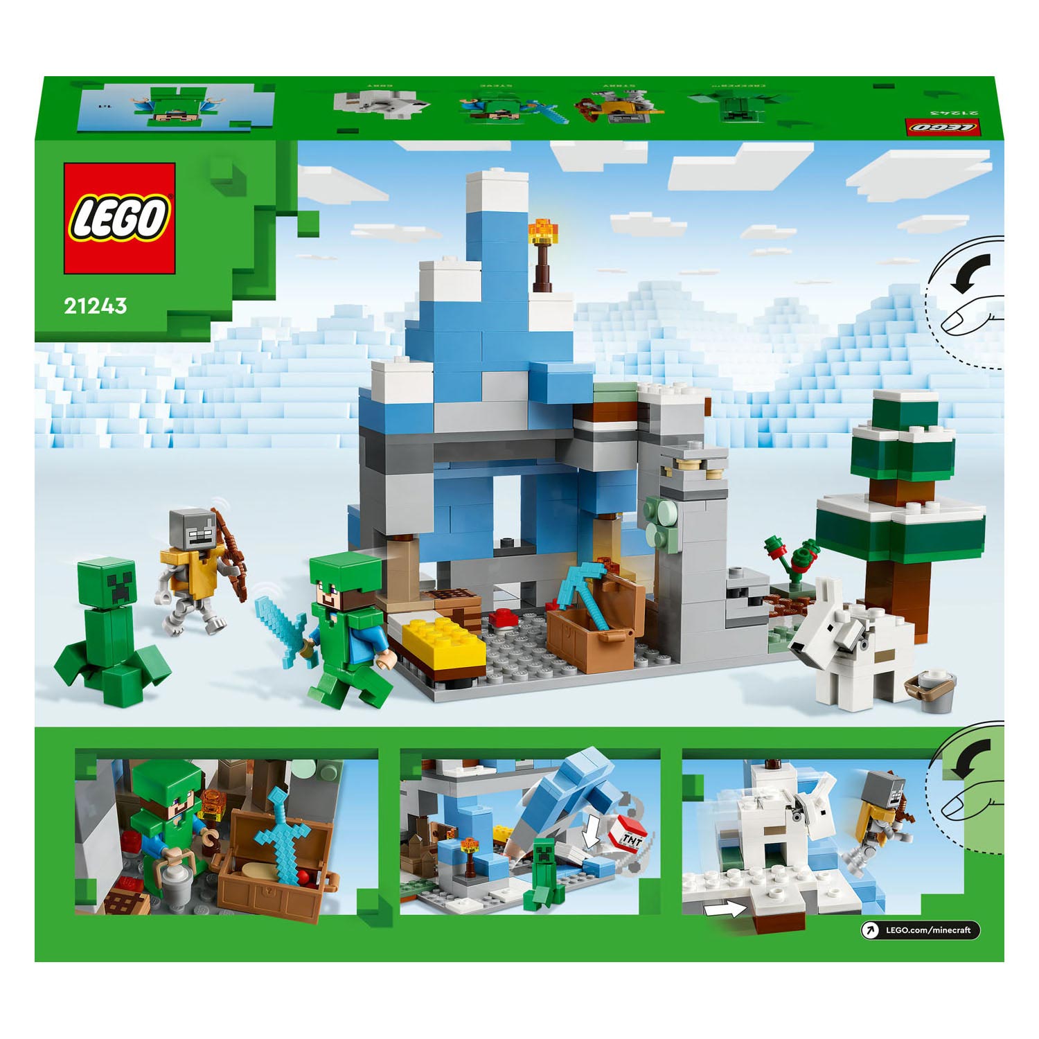 LEGO Minecraft 21243 De IJsbergtoppen