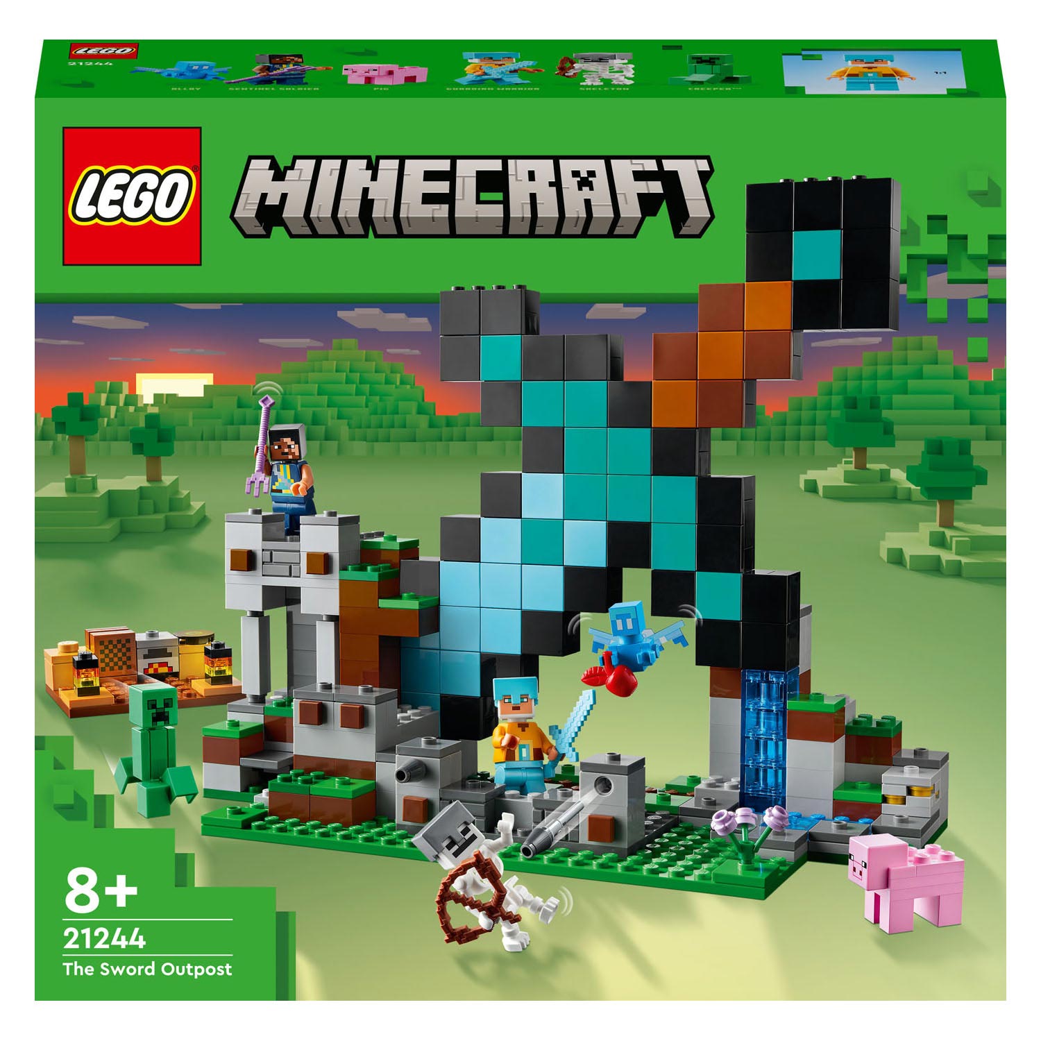 LEGO Minecraft 21244 Uitvalbasis Zwaard