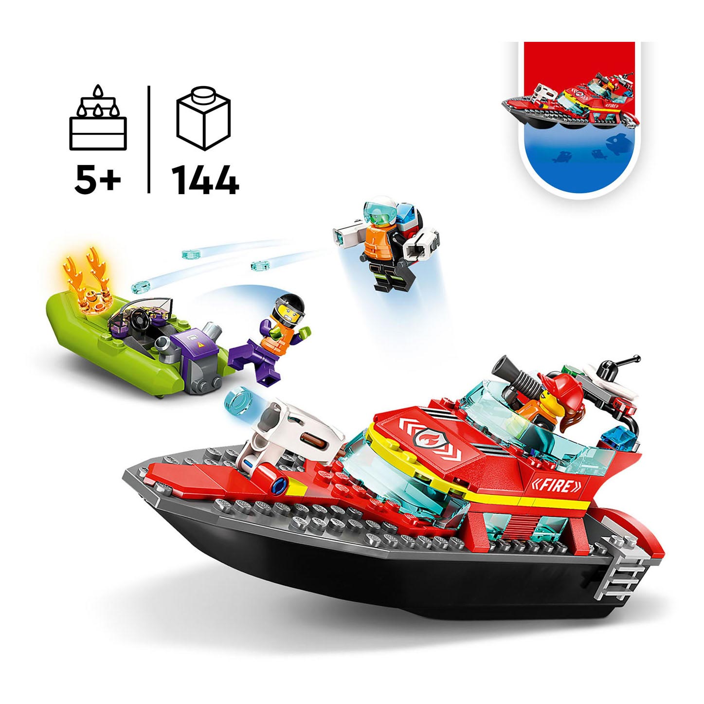Merk Lego city 60373 reddingsboot