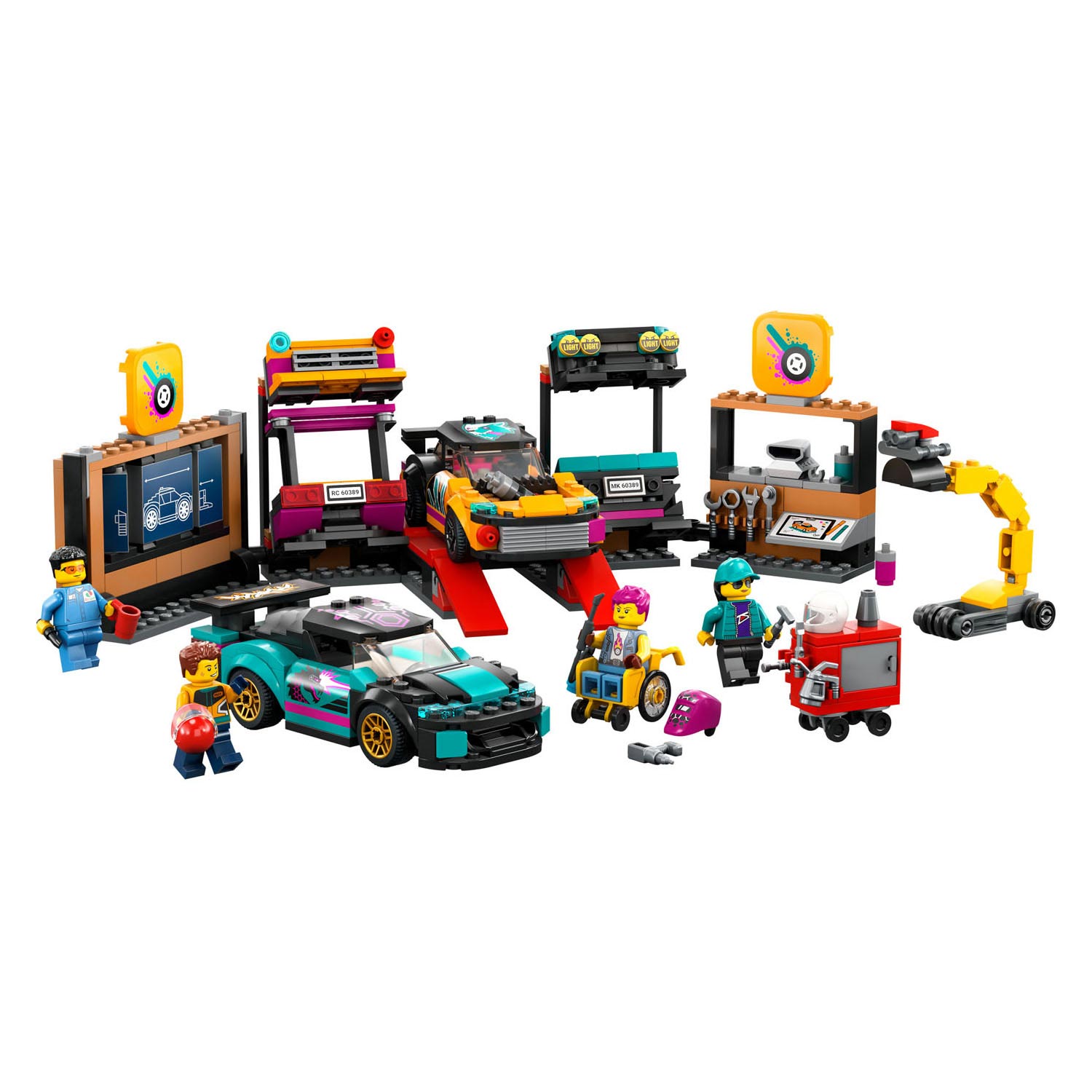 LEGO City 60389 Garage voor Aanpasbare Auto's