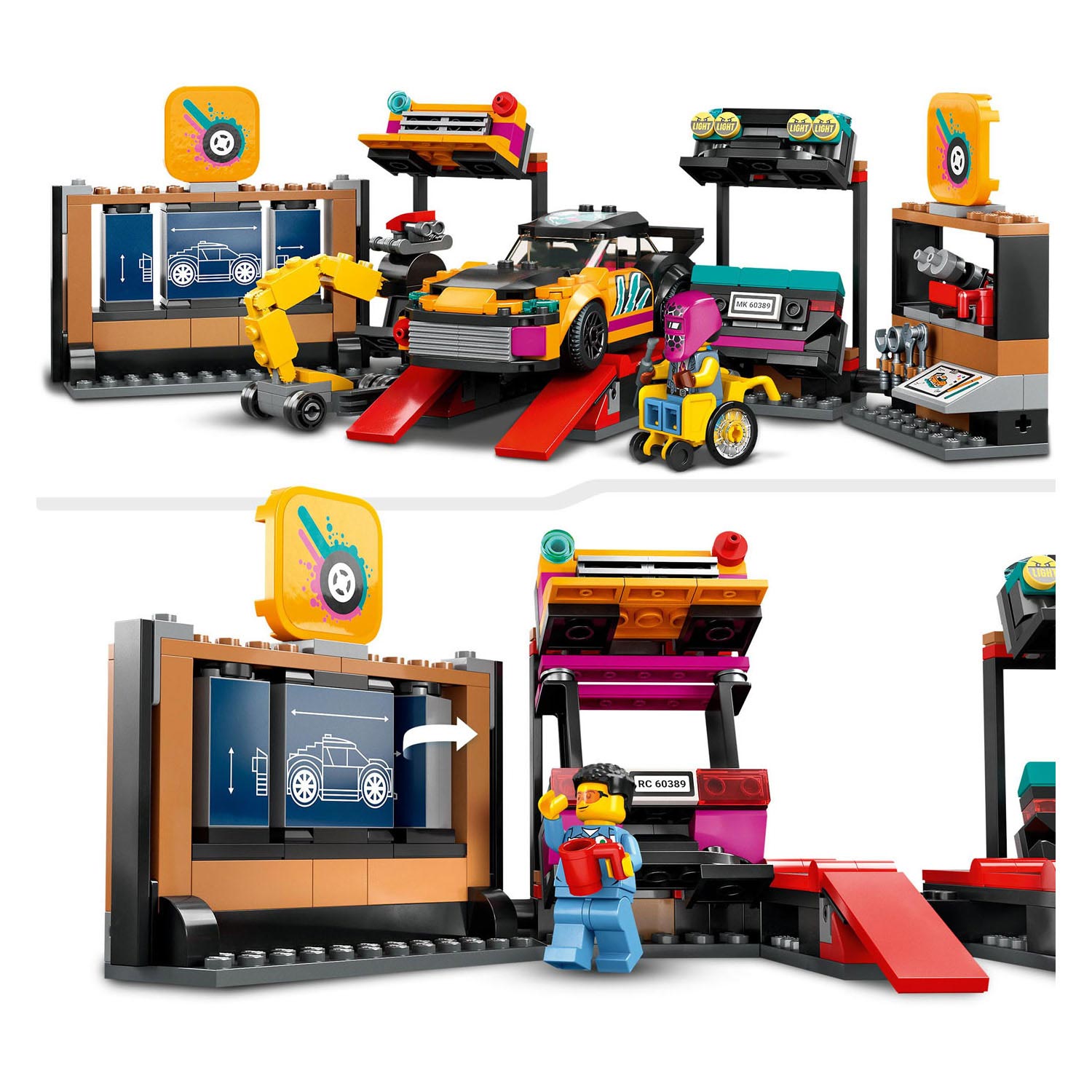 LEGO City 60389 Garage voor Aanpasbare Auto's