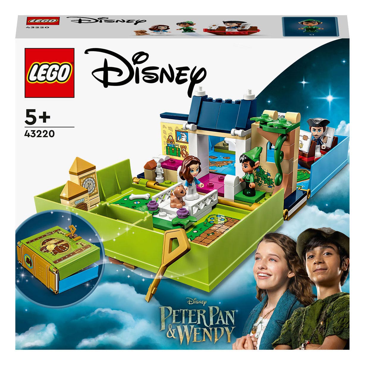 Lego disney - peter pan wendy's verhalenboekavontuur constructiespeelgoed (43220)