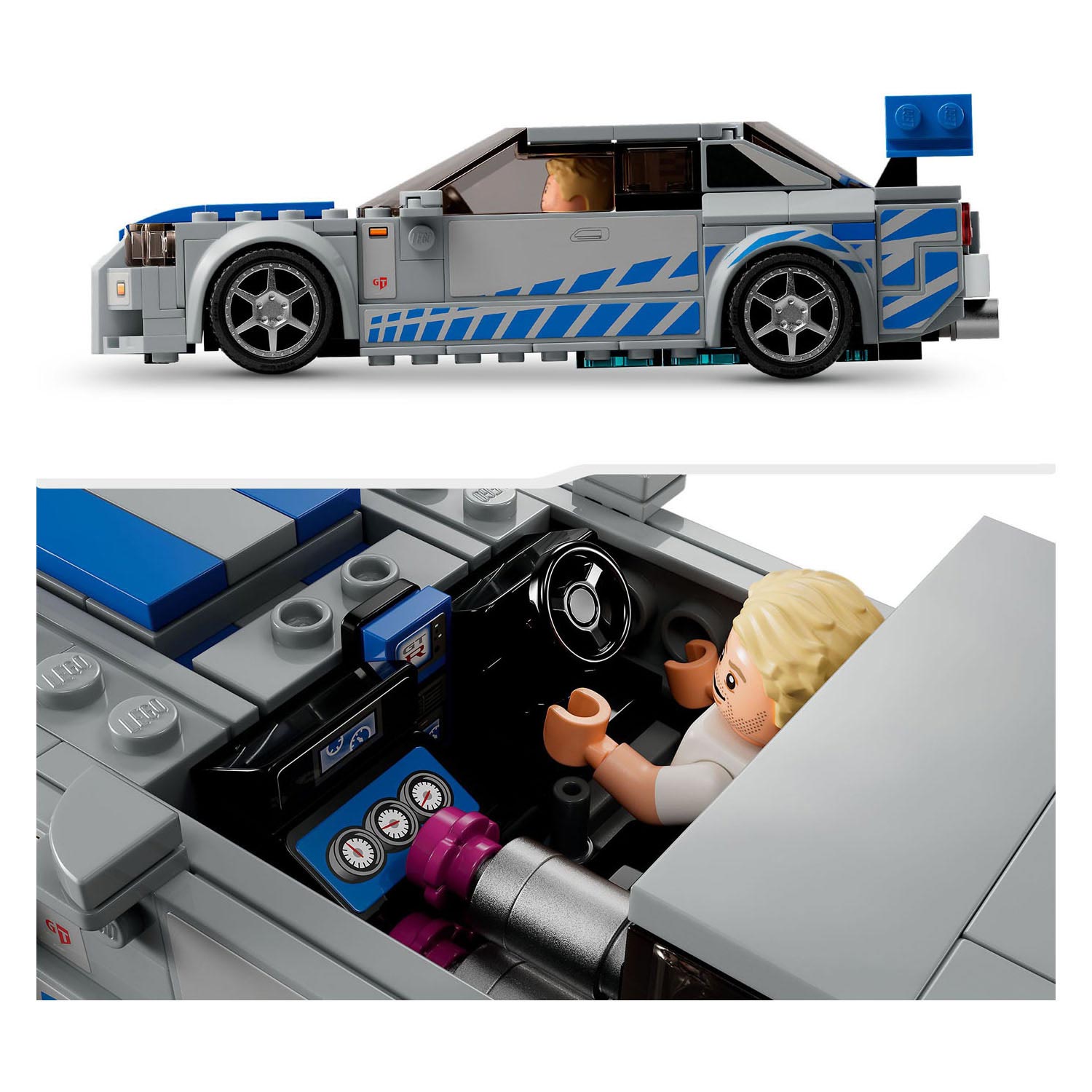 Lego speed champions 76917 2 fast 2 furious nissan skyline gt-r (r34)