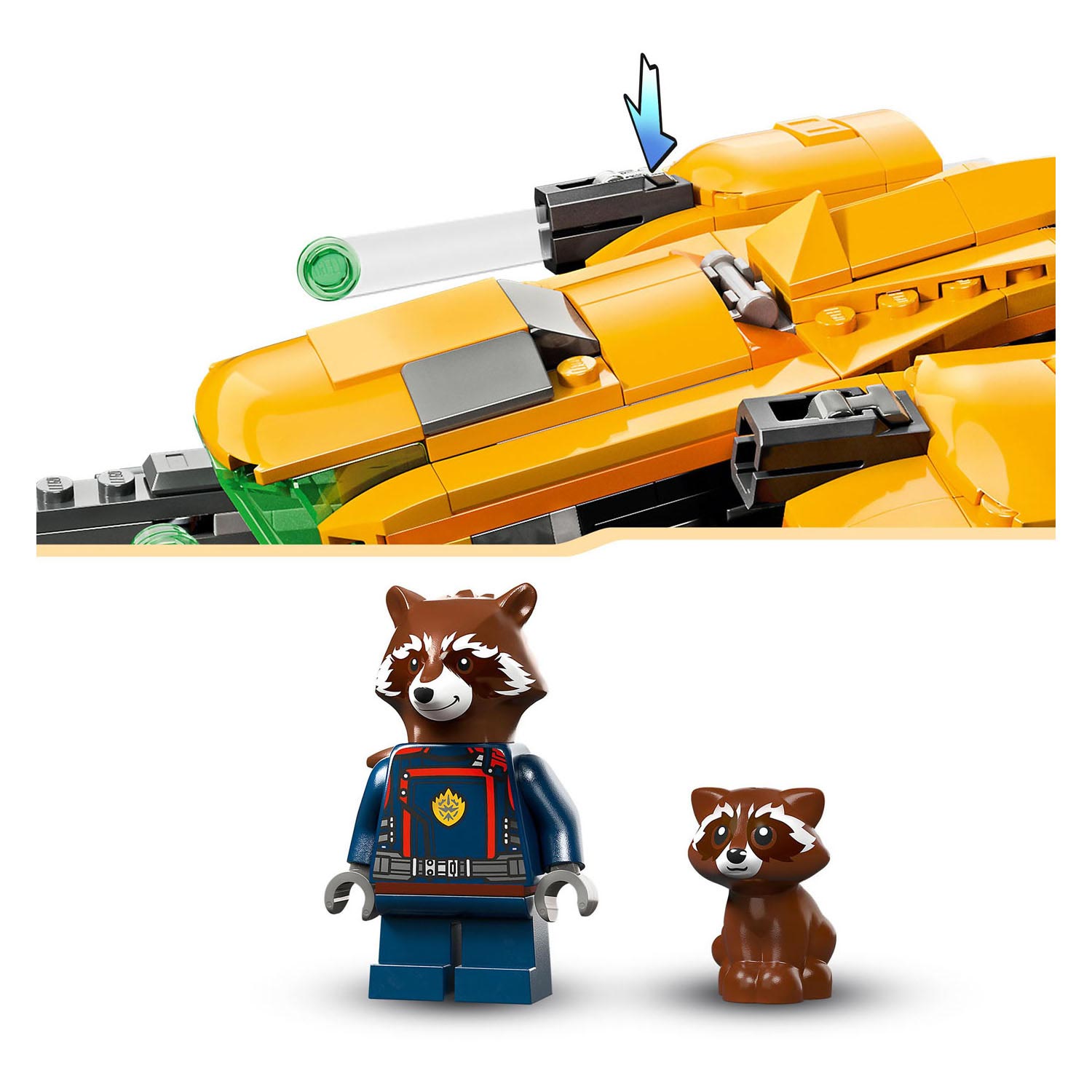 Lego superhelden 76254 het schip van babyraket