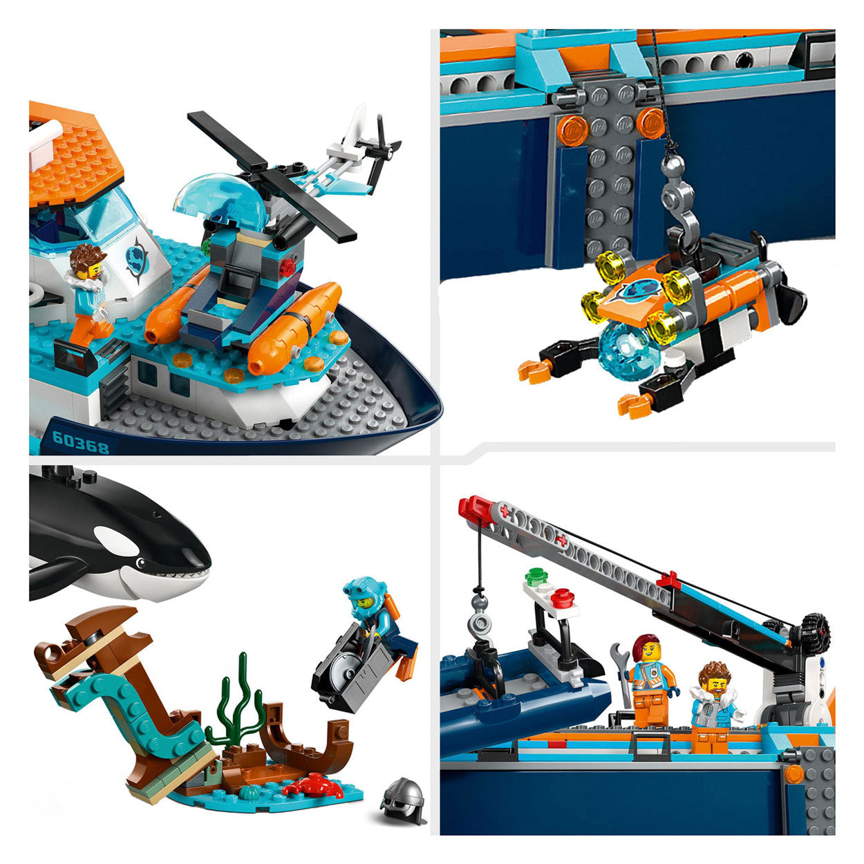 Lego city 60368 poolonderzoeksschip