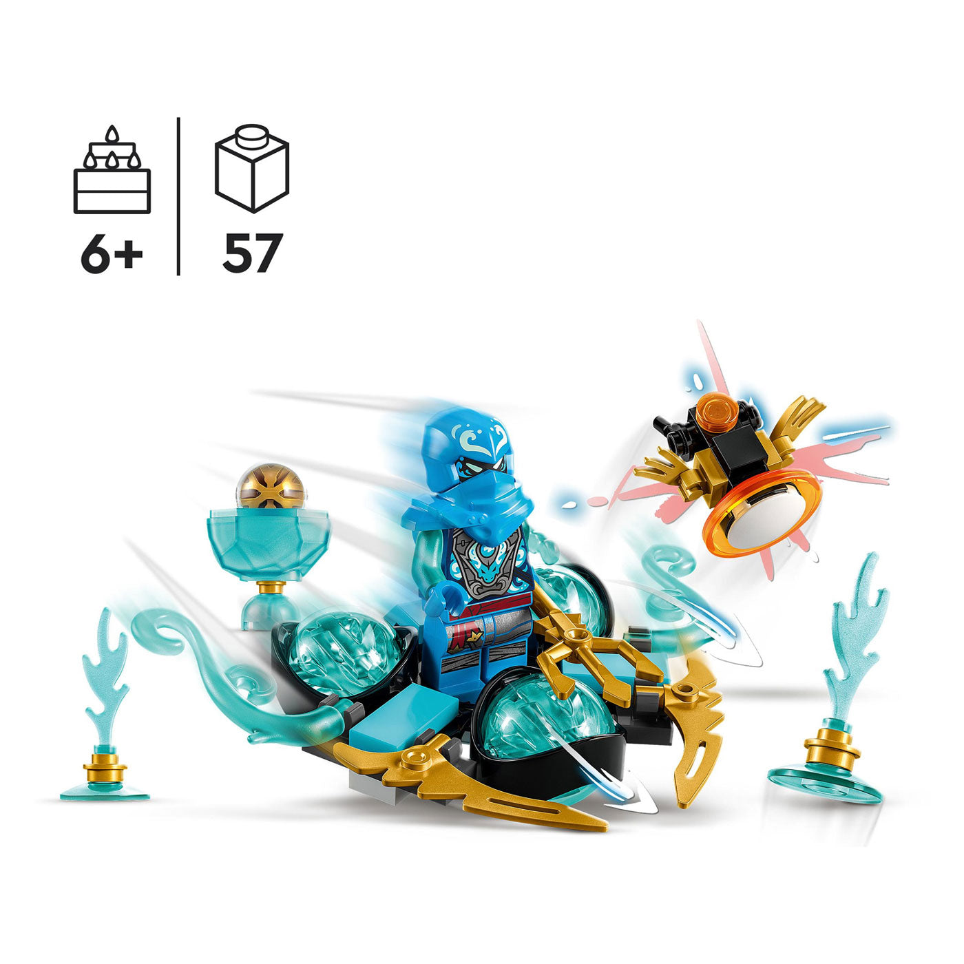 LEGO Ninjago 71778 Nya’s Drakenkracht Spinjitzu Drift