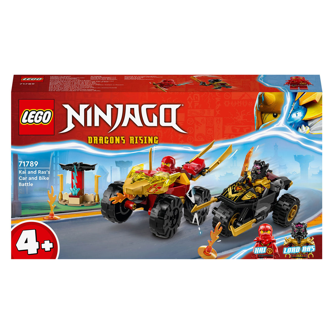 LEGO Ninjago 71789 Kai en Ras' Duel Tussen Auto en Motor