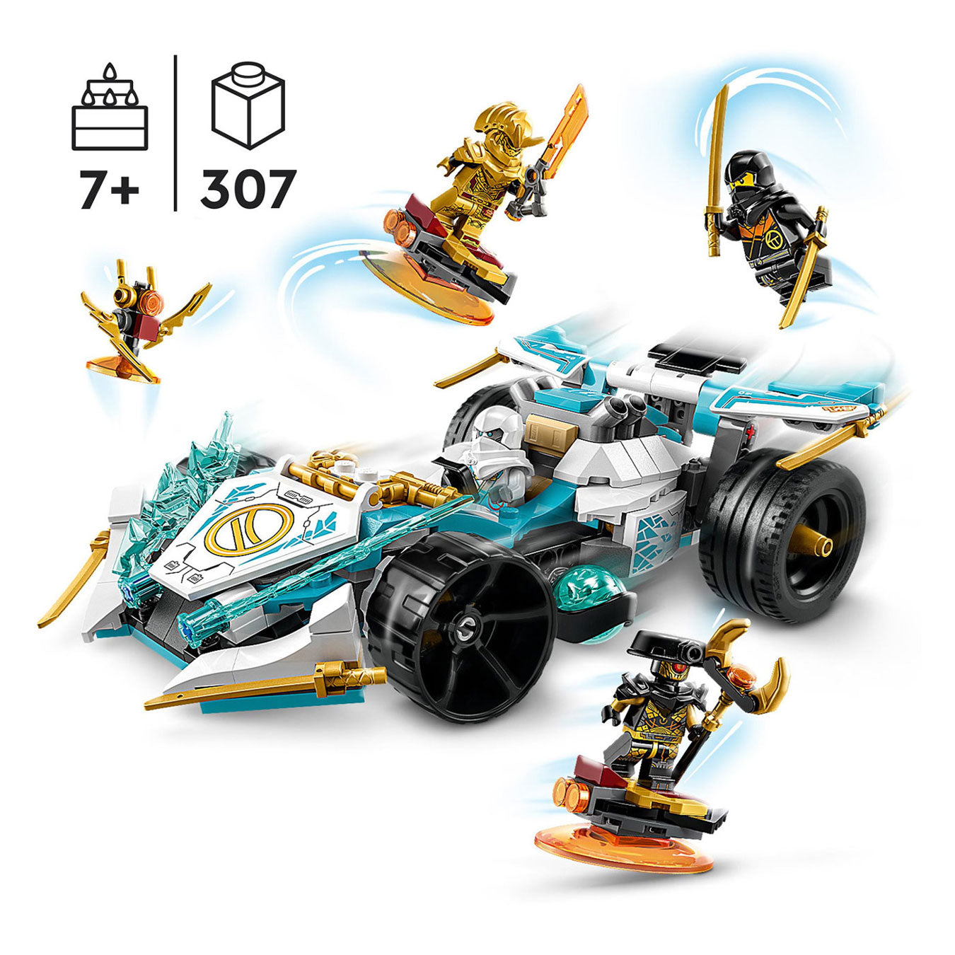 LEGO Ninjago 71791 Zane’s Drakenkracht Spinjitzu Racewagen