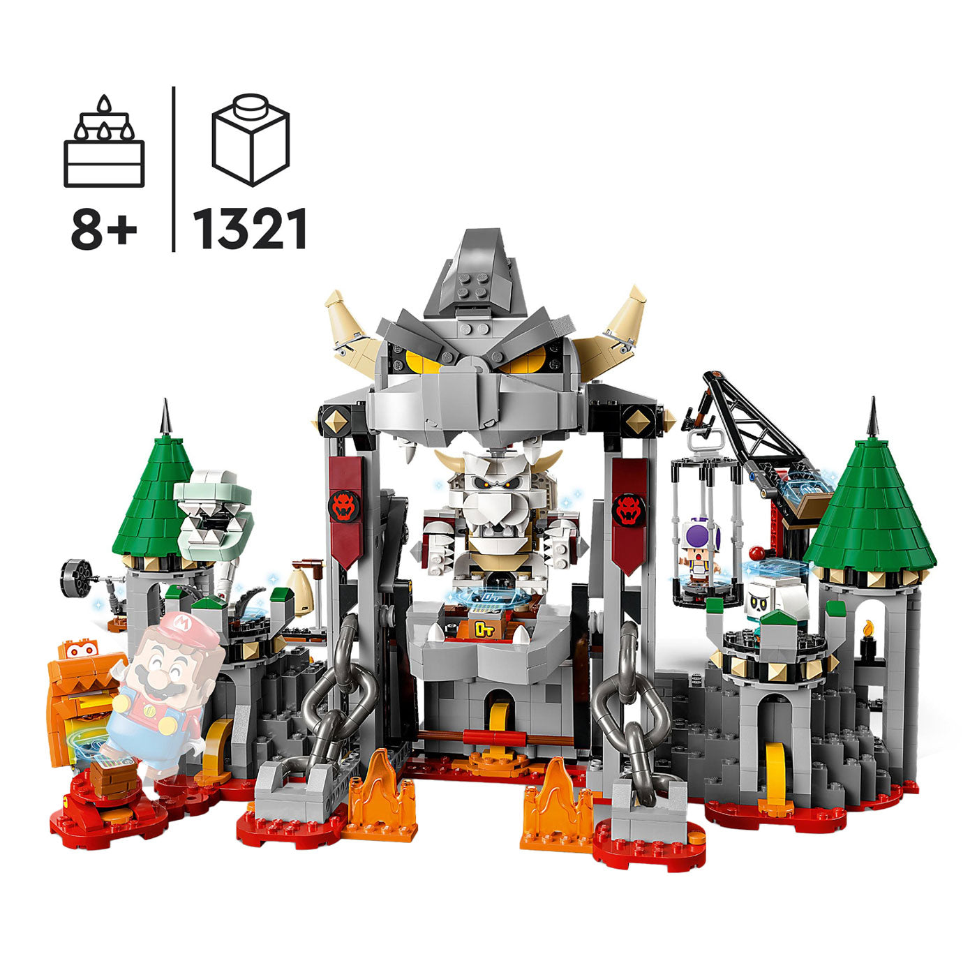 LEGO Super Mario 71423 Uitbreidingsset: Gevecht op Dry Bowsers Kasteel