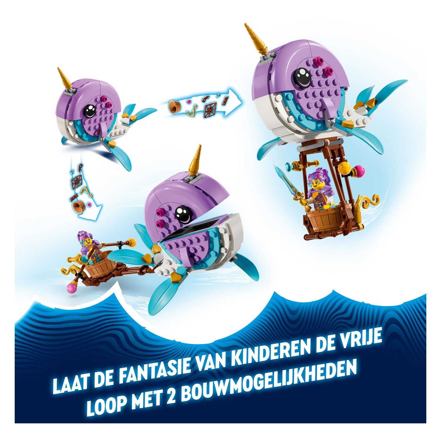 LEGO DREAMZzz 71472 Izzie's Narwal-Luchtballon
