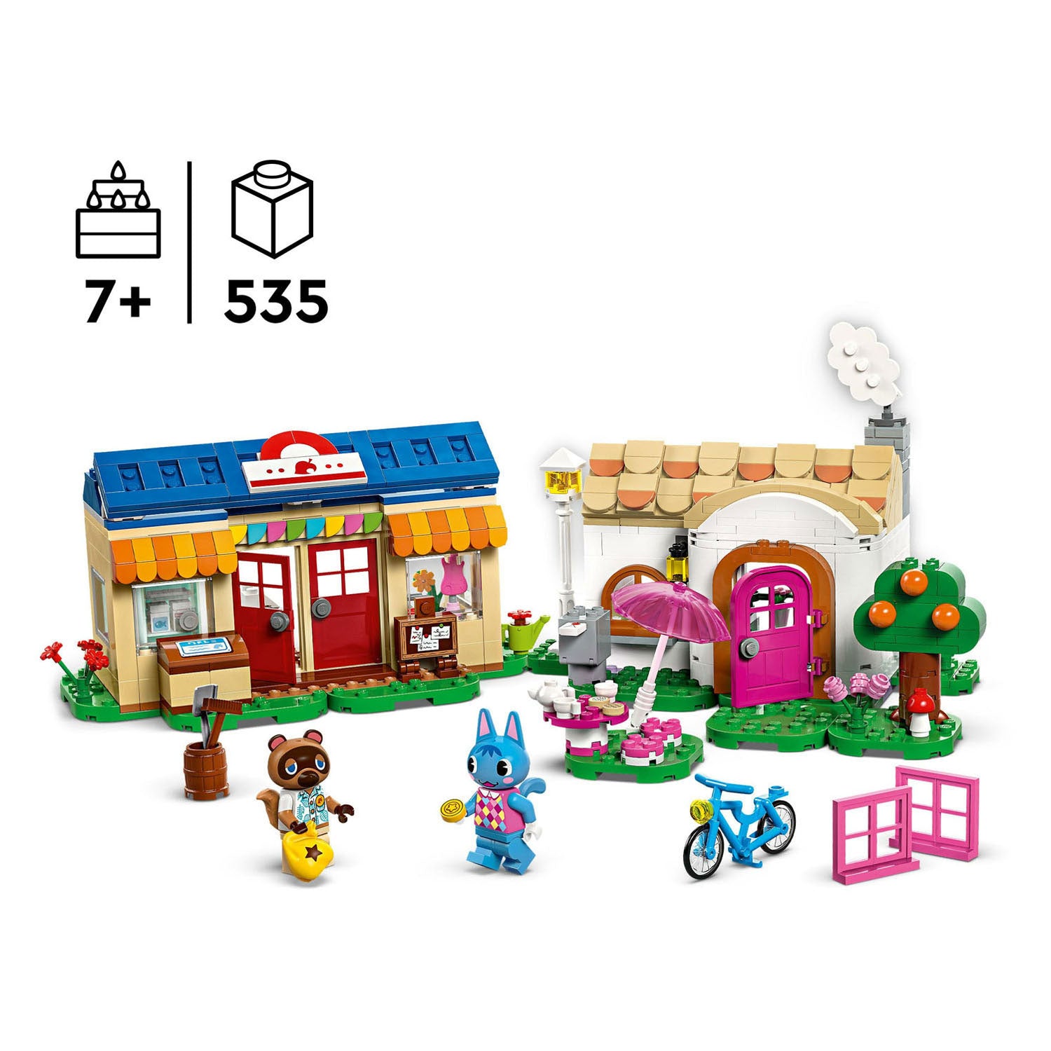 Lego animal crossing 77050 nooks hoek en rosies huis