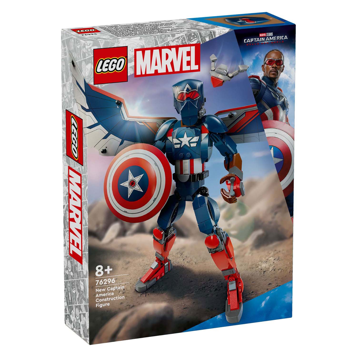 Lego marvel 76296 captain america bouwfiguur