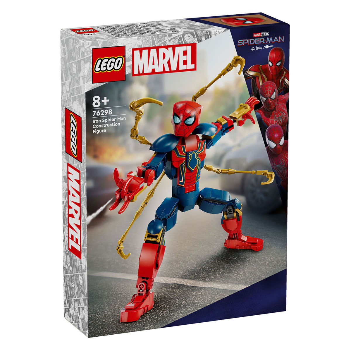Lego superhelden 76298 ijzeren spider-man bouwfiguur