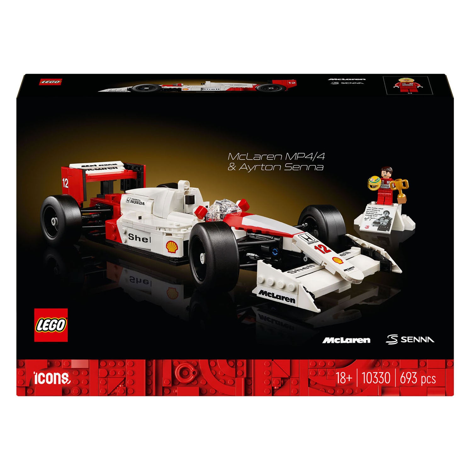 Lego iconen 10330 mclaren mp4 4 en ayrton senna