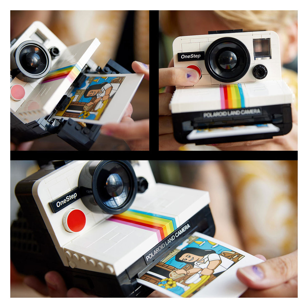 Lego ideas polaroid onestep sx-70 camera vintage bouwpakket voor volwassenen 21345