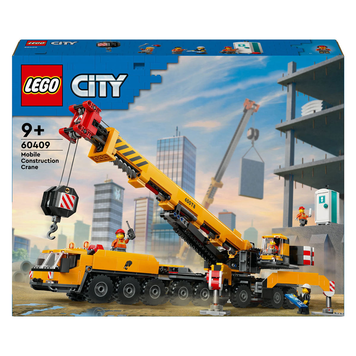 Lego city 60409 gele mobiele bouwkraan