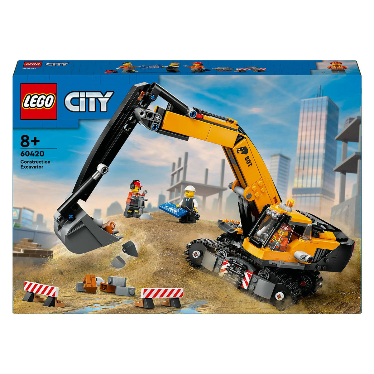 Lego city 60420 gele graafmachine