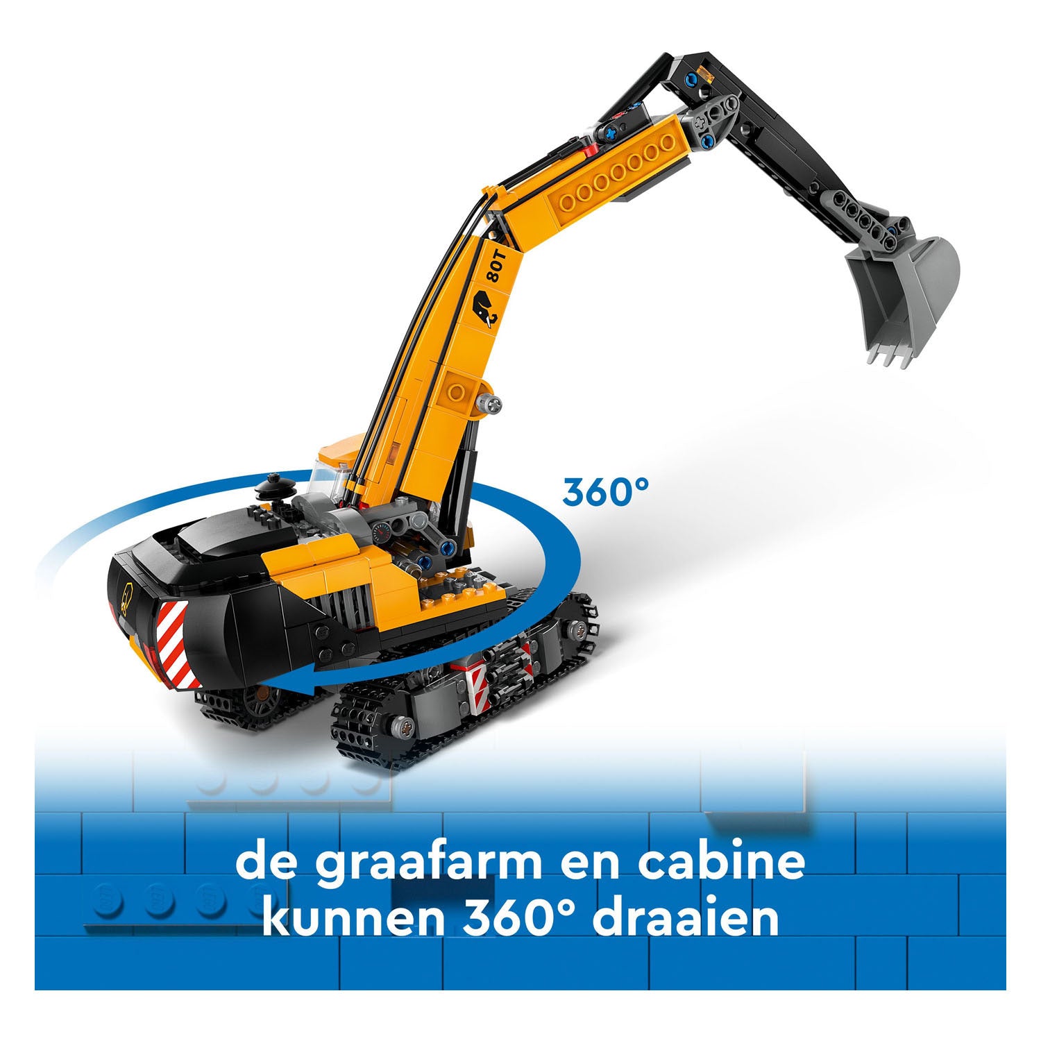 Lego city 60420 gele graafmachine