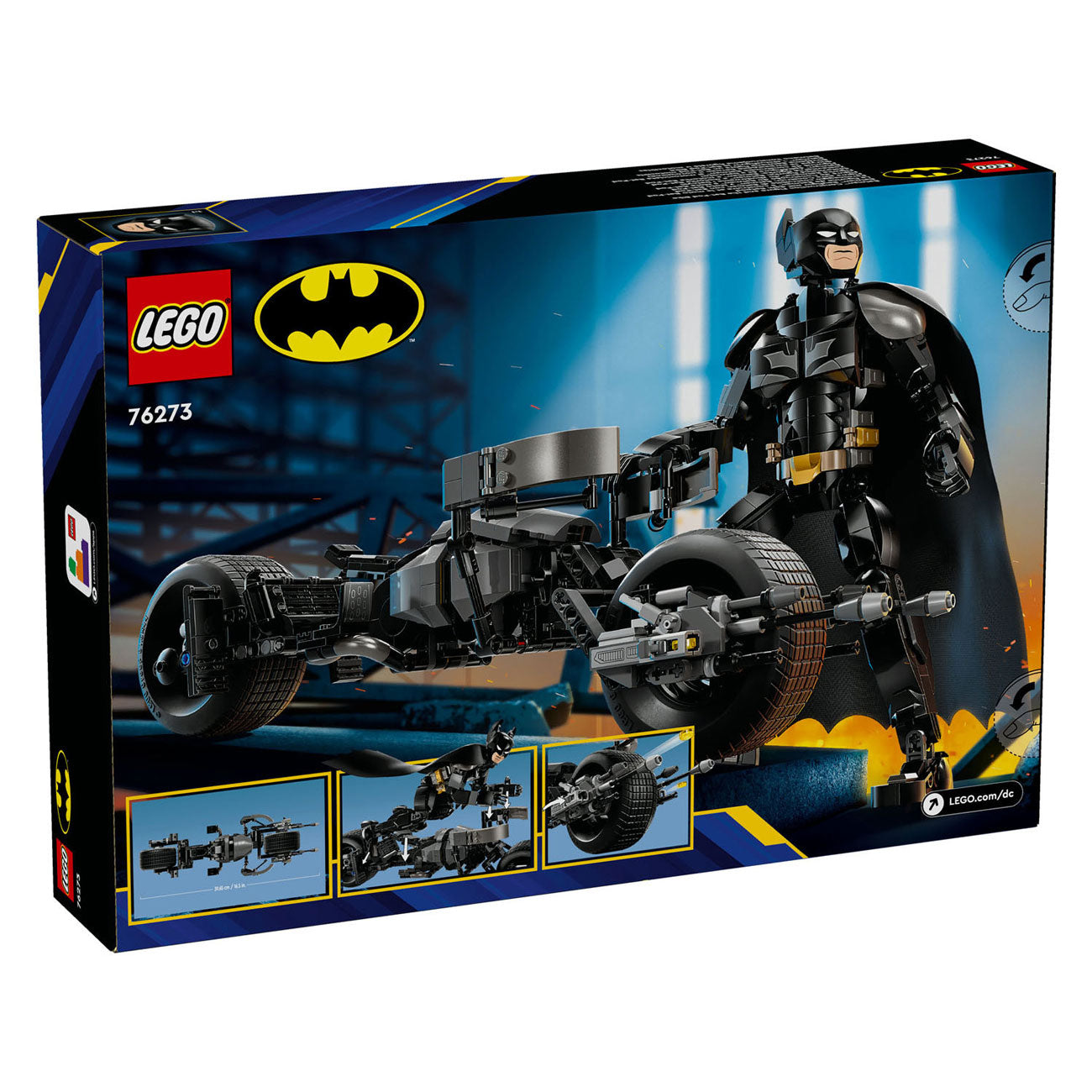 Lego super heroes 76273 batman bouwfiguur en de bat-pod motor
