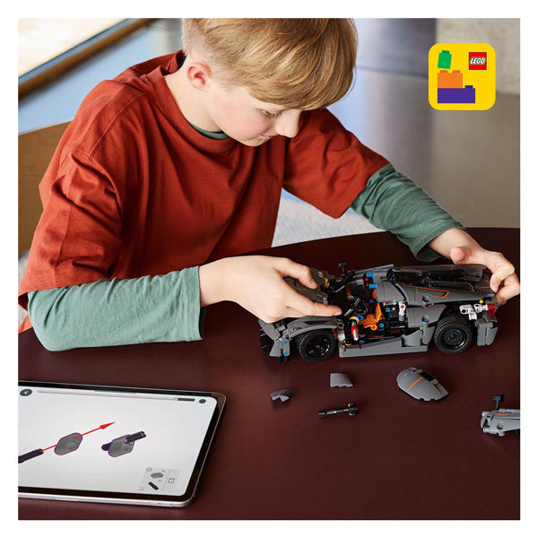 Lego technic 42173 koenigsegg jesko absolut grijze hypercar