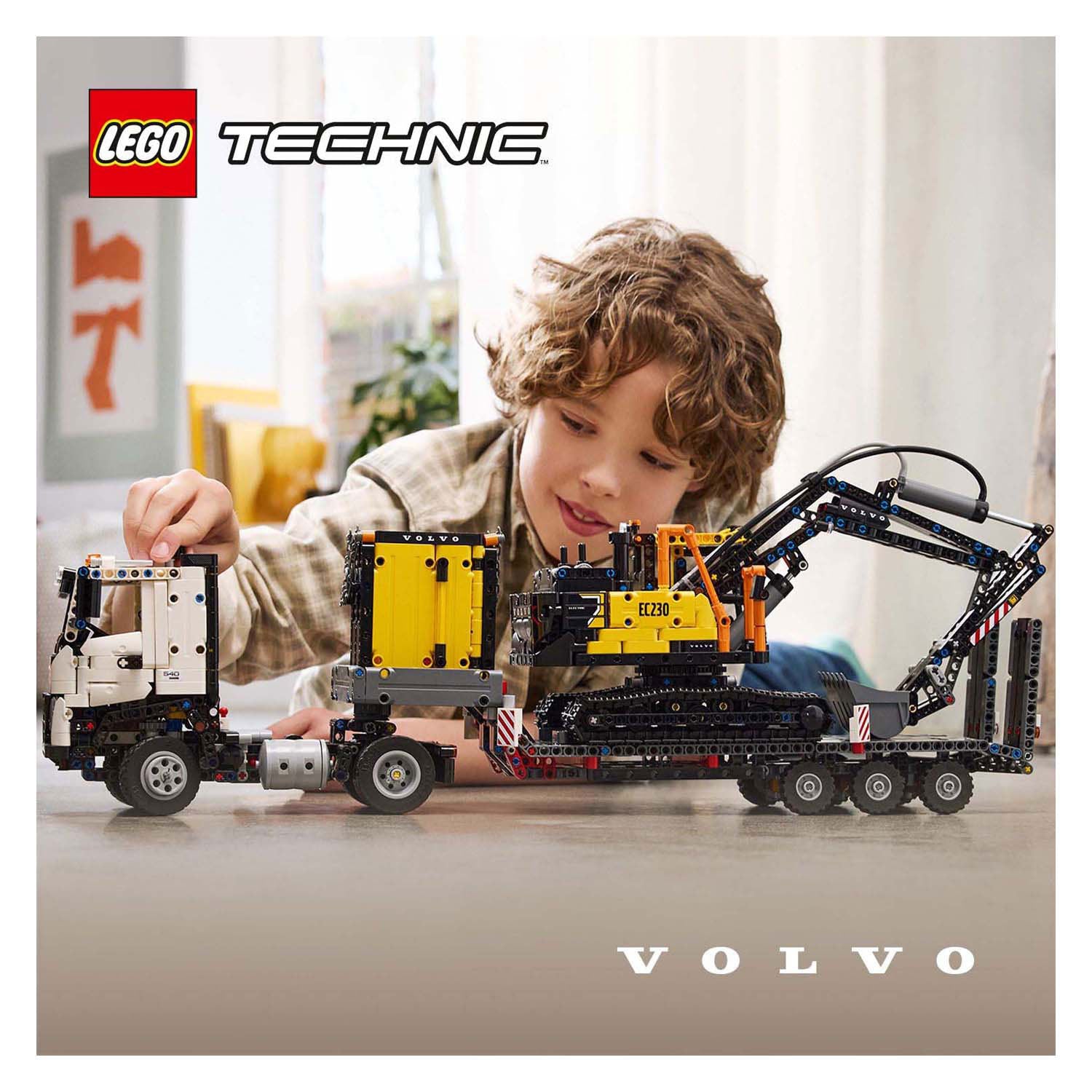 Lego technic 42175 volvo fmx truck ec230 elektrische graafmachine