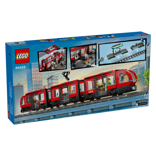 Lego city 60423 stadstram en station