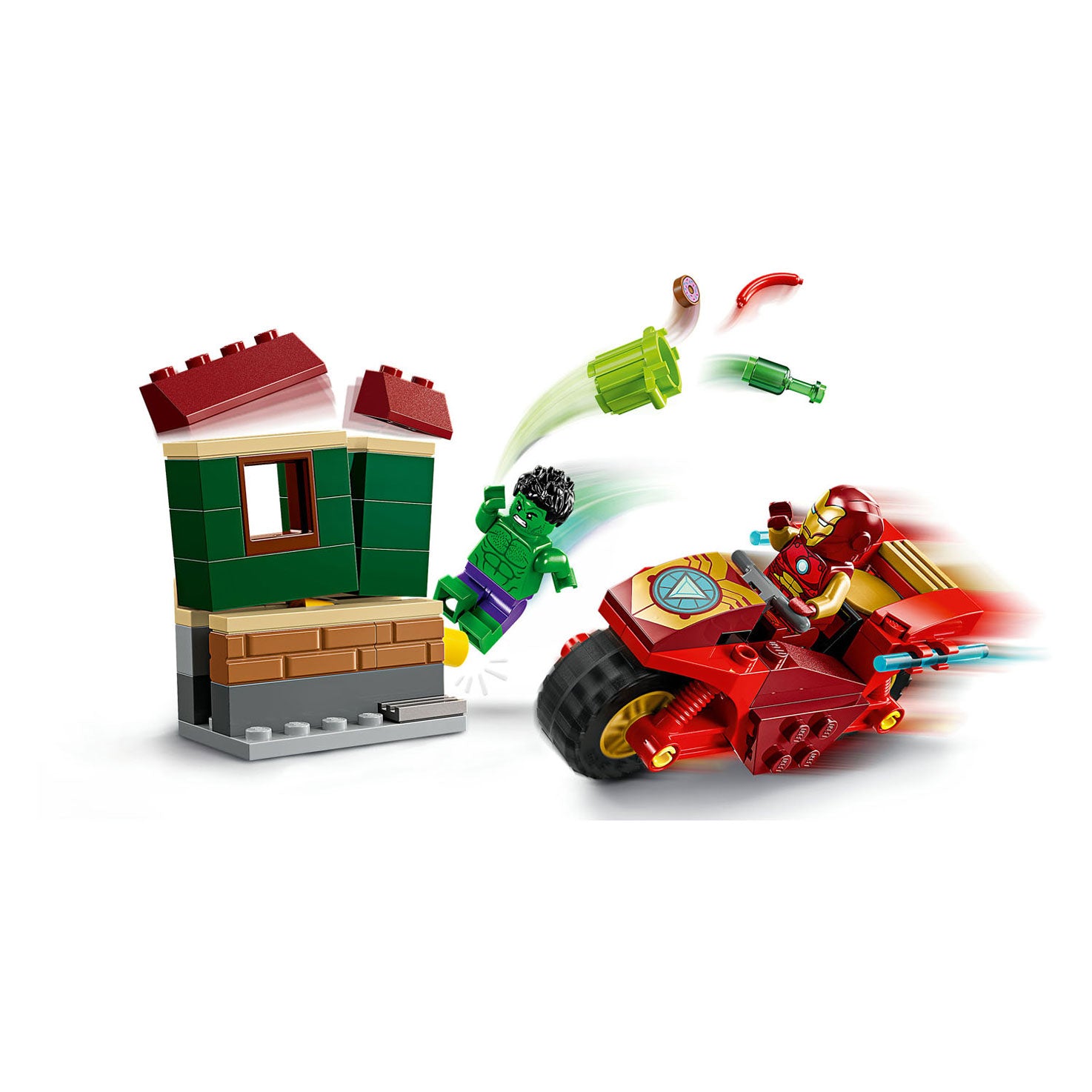 Lego super heroes 76287 iron man met motor en de hulk