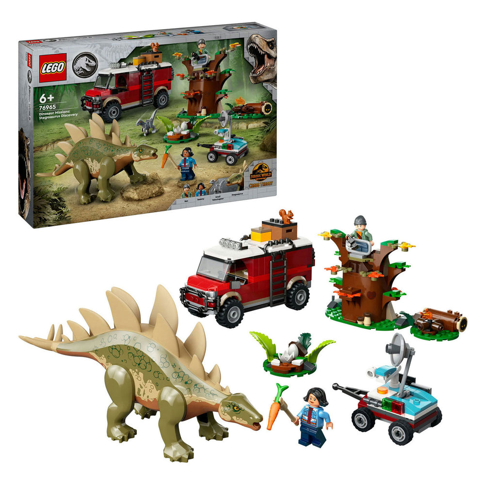 Lego jurassic world 76965 dinosaurusmissies: stegosaurus ontdekking