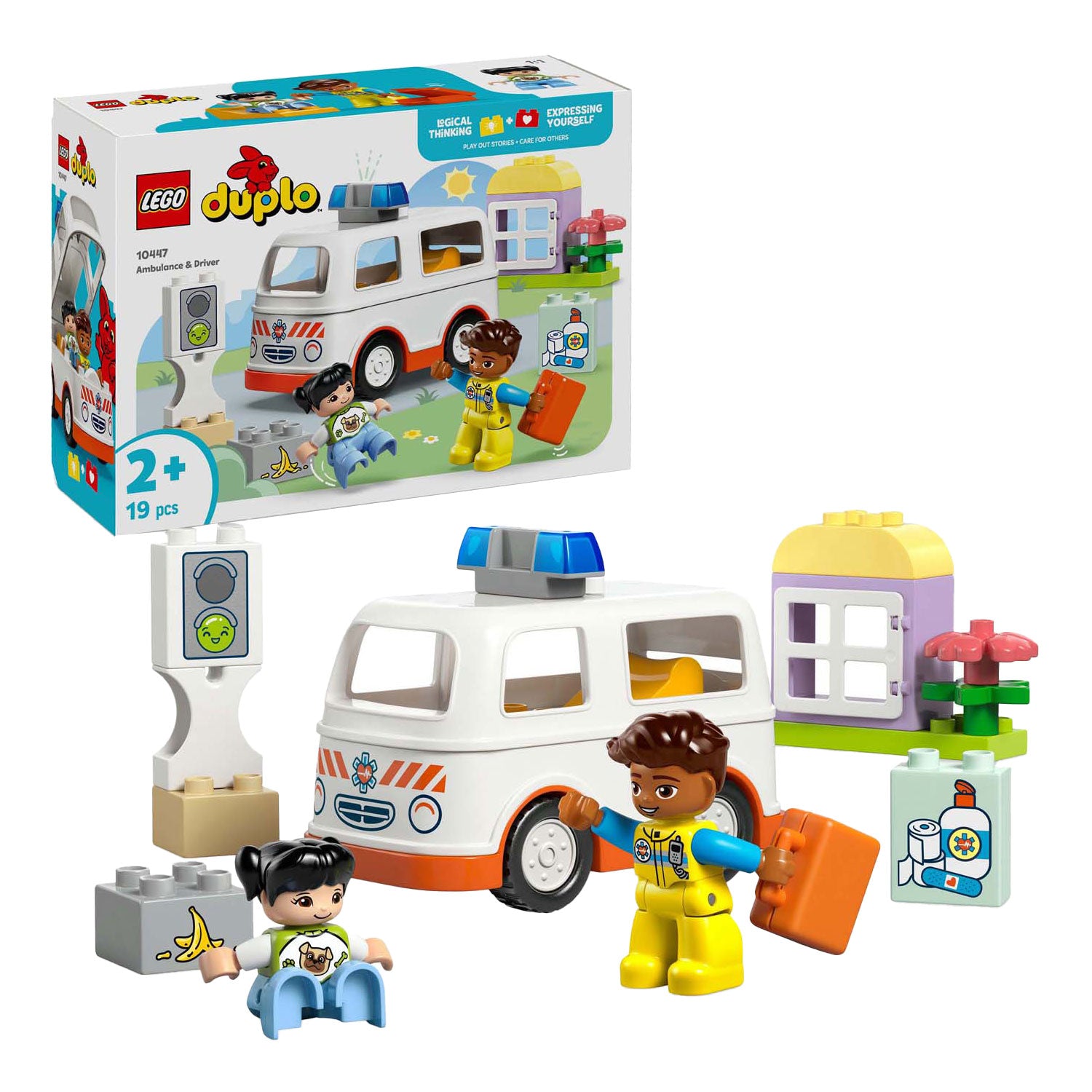 Lego Duplo Town 10447 ambulance met chauffeur
