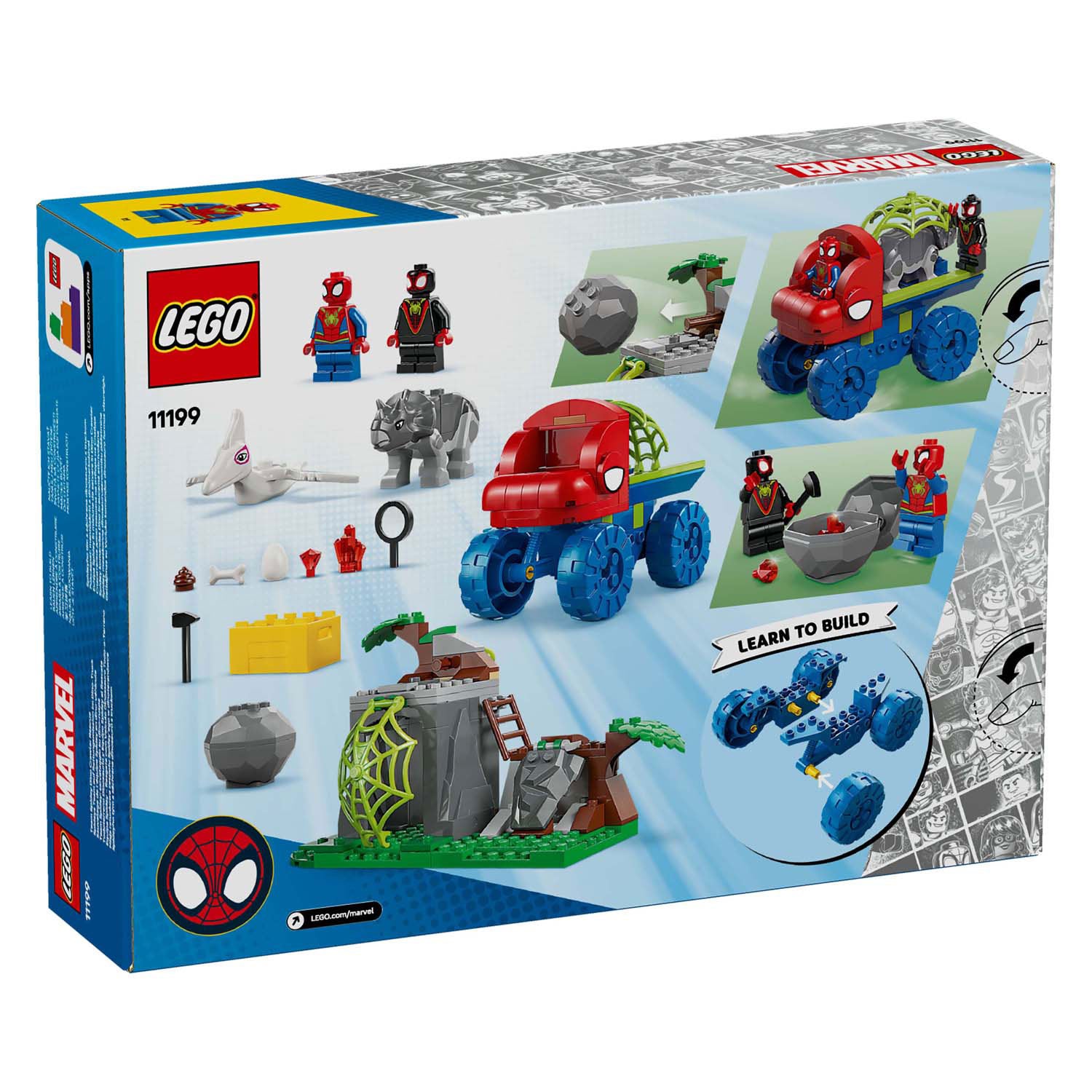 Lego spidey 11199 team spidey reddingsmissie met dinotruck