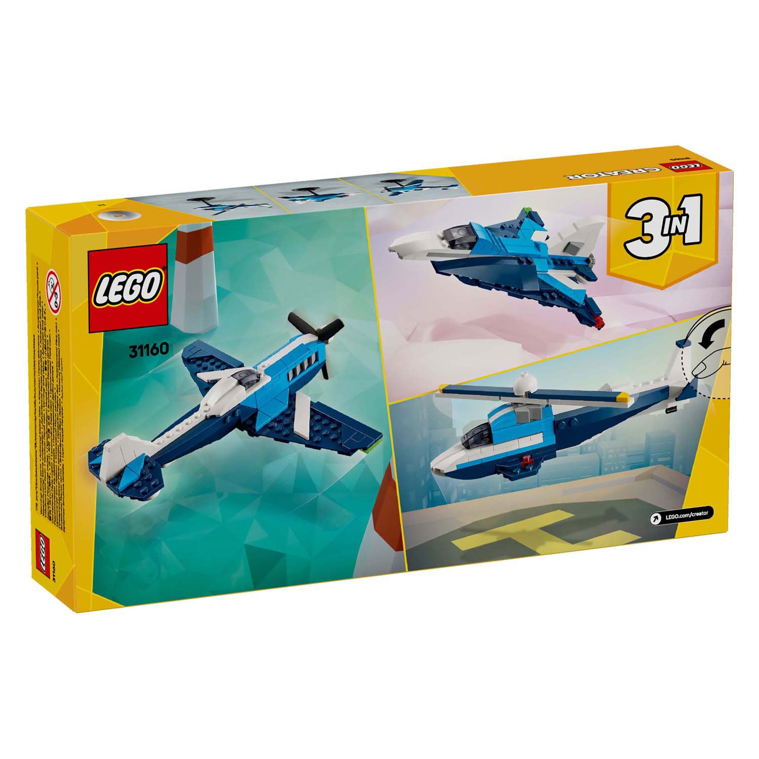 Lego 31160 creator 3-in-1 luchtvaartracevliegtuig