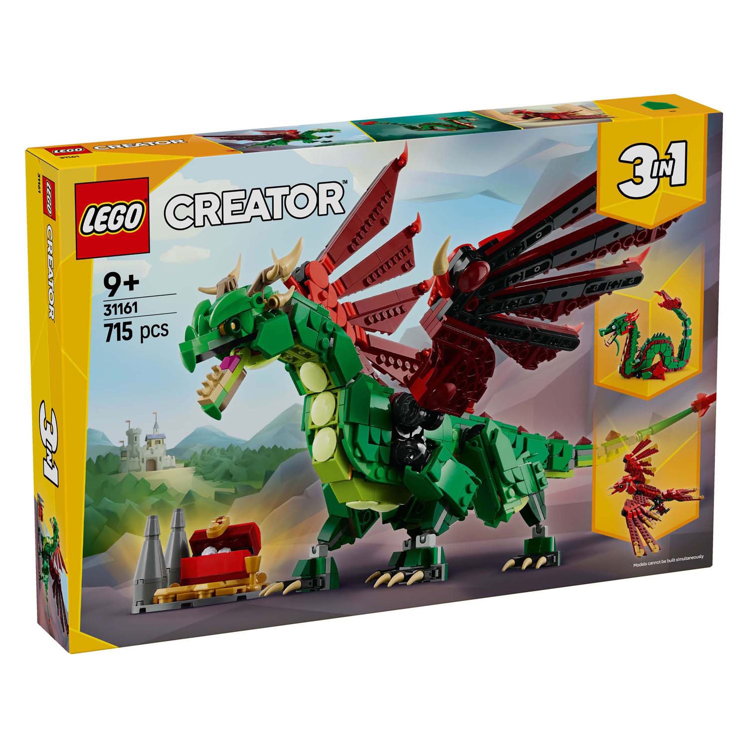 Lego creator 31161 zelfgemaakte draak