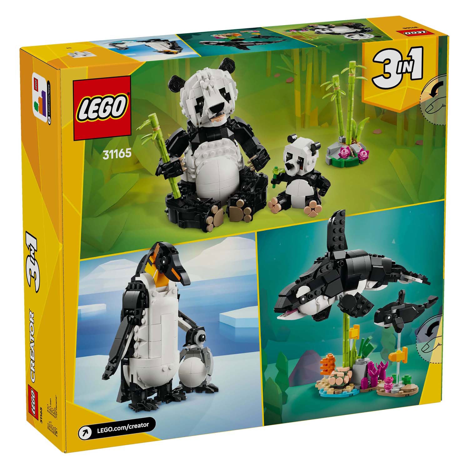 Lego creator 31165 wilde dieren: pandafamilie
