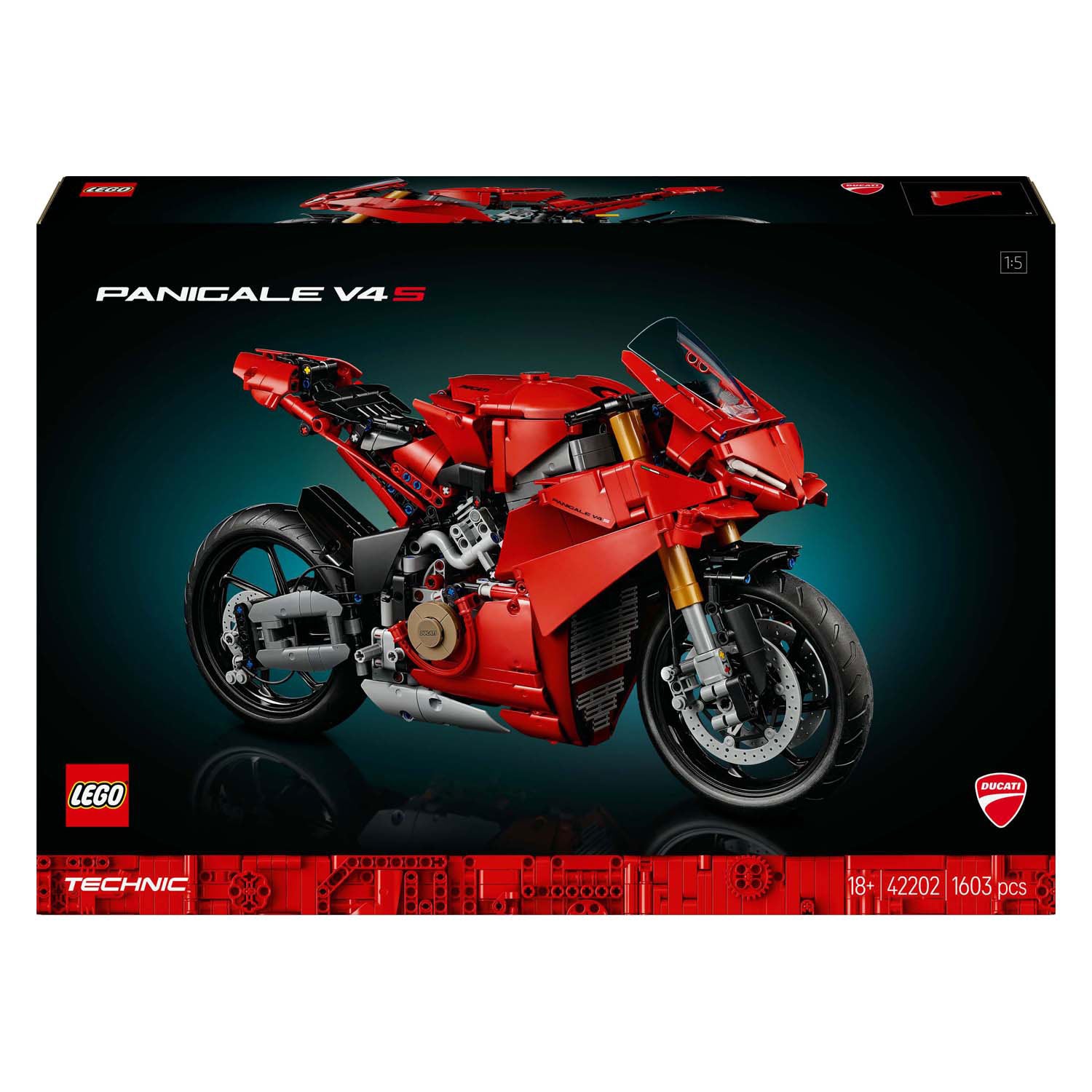 Lego technic 42202 ducati panigale v4 s motor