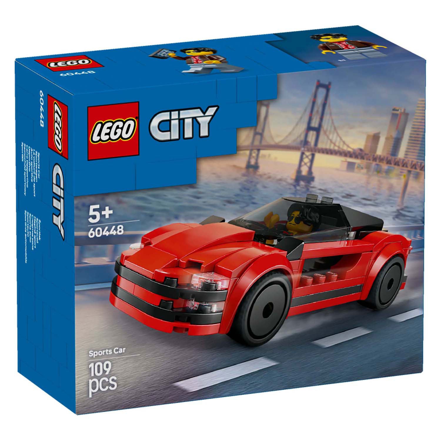 Lego city 60448 rode sportwagen