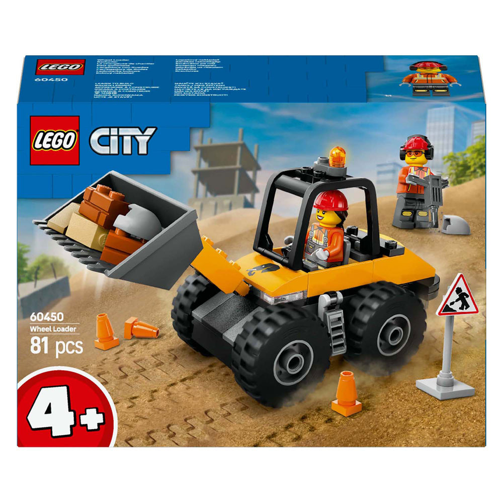Lego city - gele wiellader constructiespeelgoed (60450)