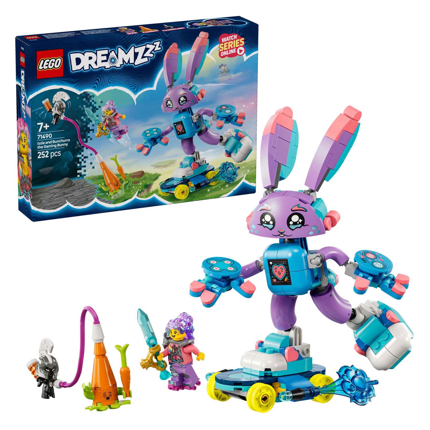 Lego dreamzzz 71490 izzie en bosurro het gamende konijn