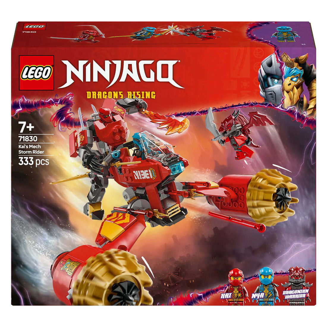 Lego Ninjago 71830 Kai's mechastormvoertuig