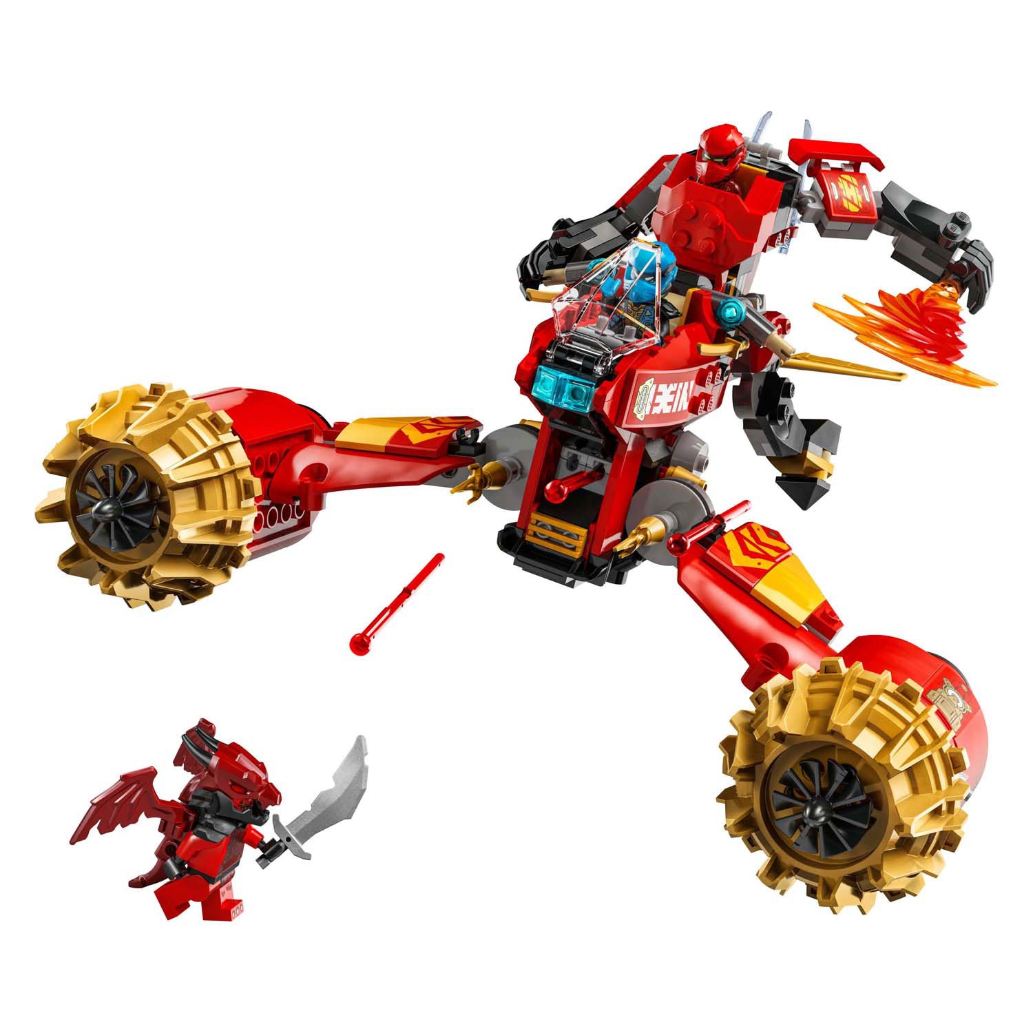 Lego Ninjago 71830 Kai's mechastormvoertuig