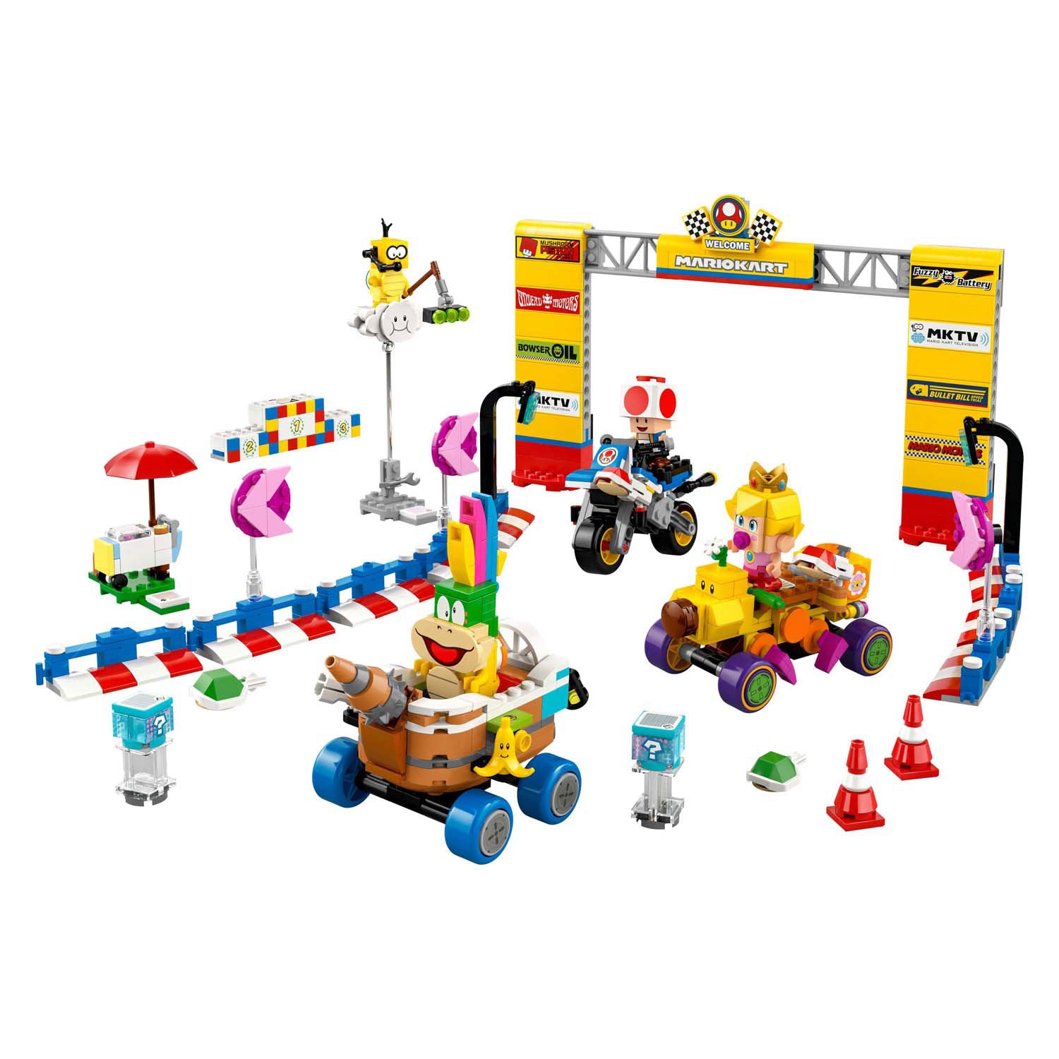 Lego super mario 72036 mario kart baby perzik en grand prix set